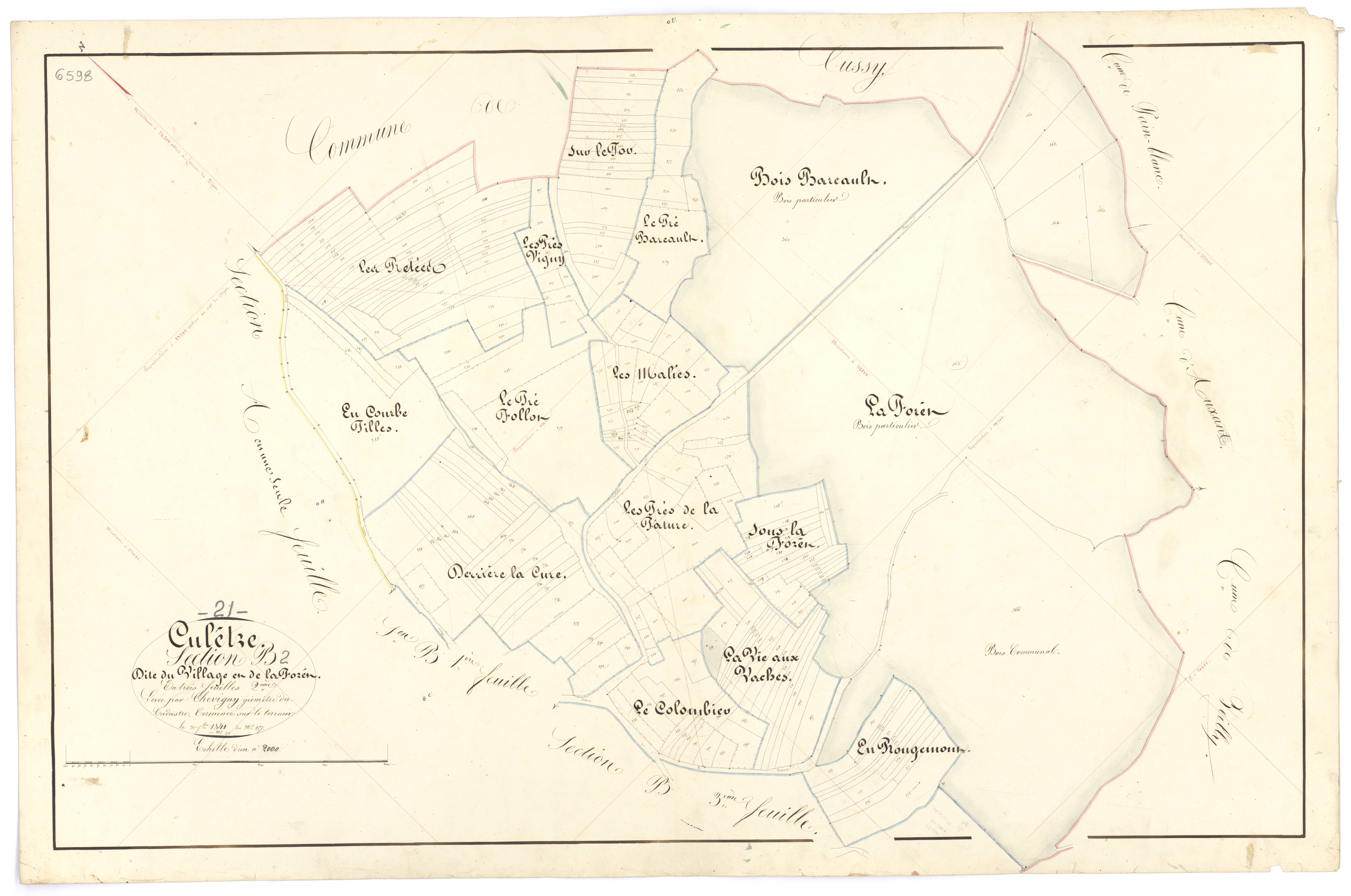 Culêtre - Section B2 - 3 P PLAN 224/4
