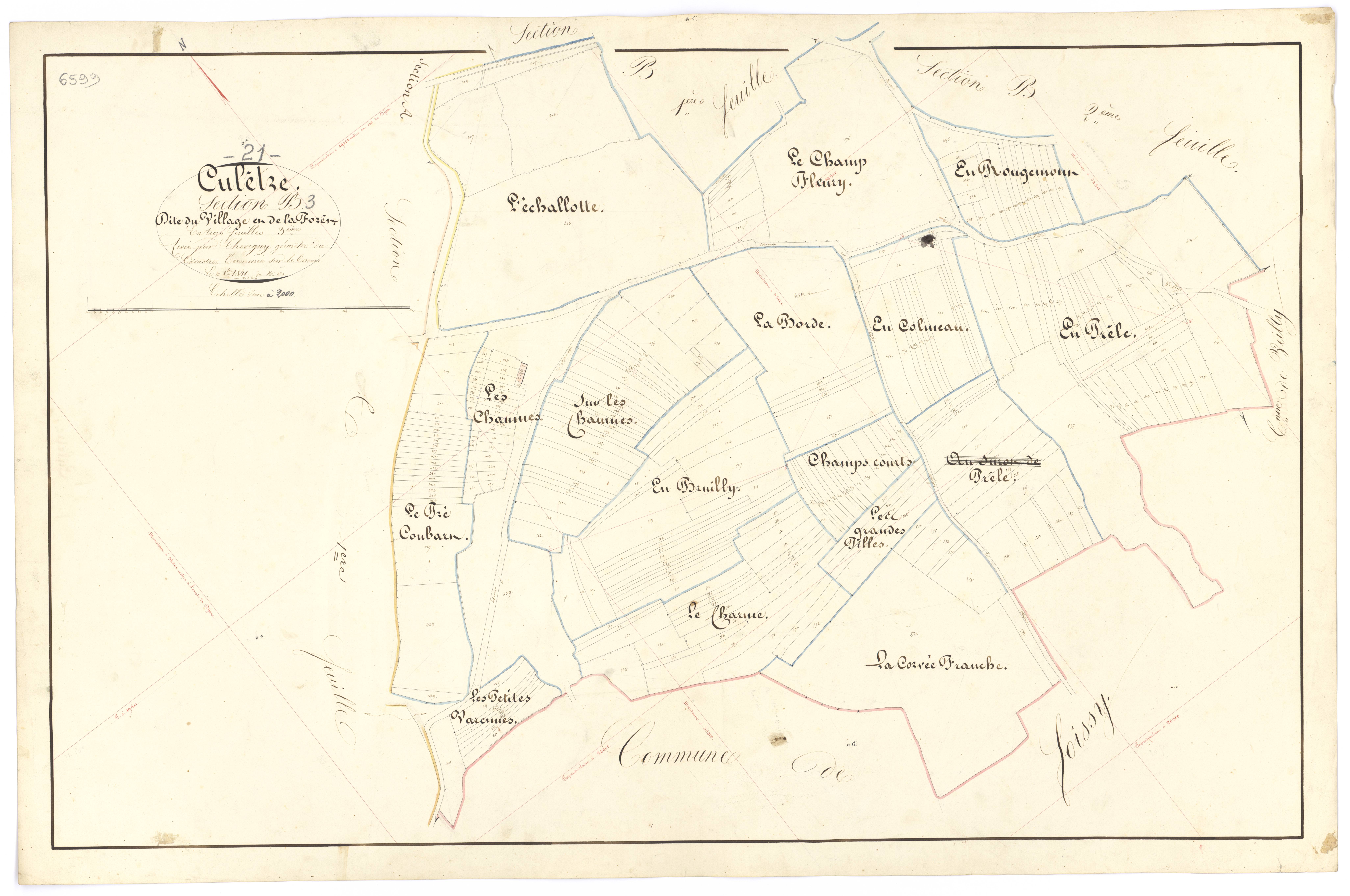 Culêtre - Section B3 - 3 P PLAN 224/5