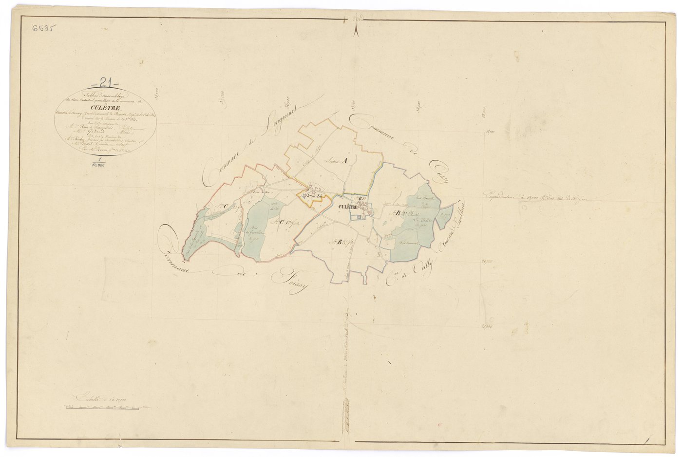 Culêtre - Tableau d'assemblage - 3 P PLAN 224/1