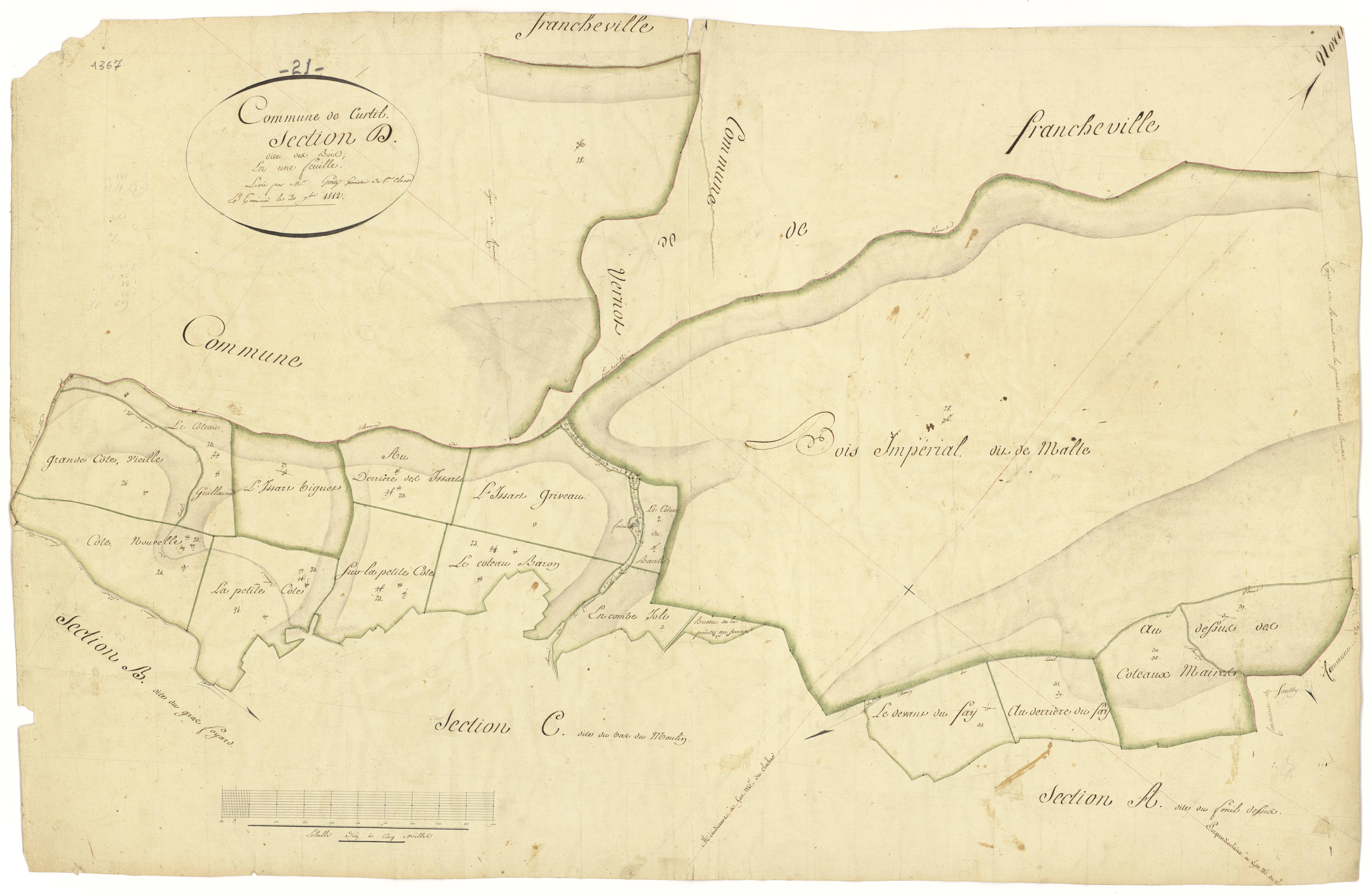Curtil-Saint-Seine - Section D - 3 P PLAN 226/6