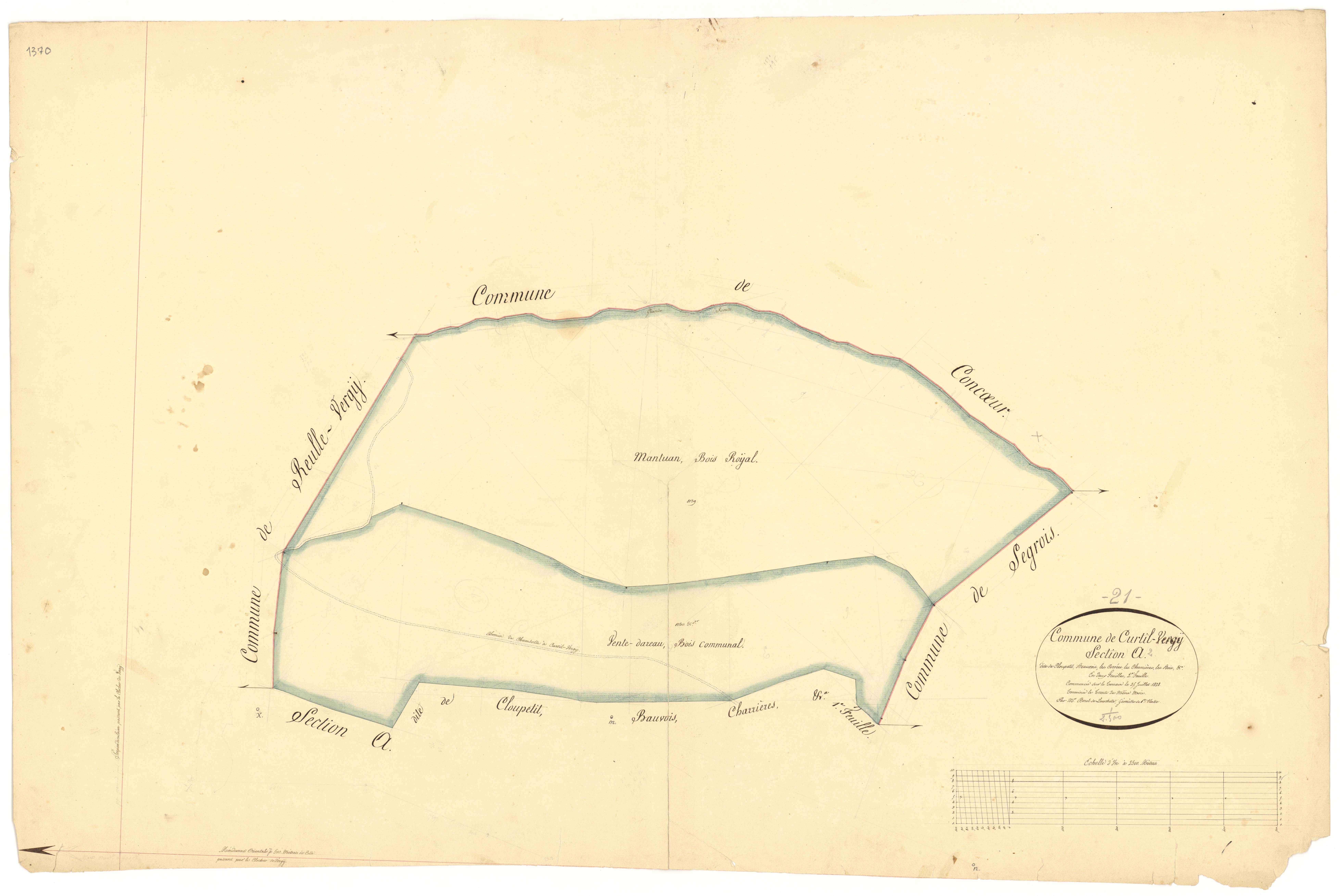 Curtil-Vergy - Section A2 - 3 P PLAN 227/3