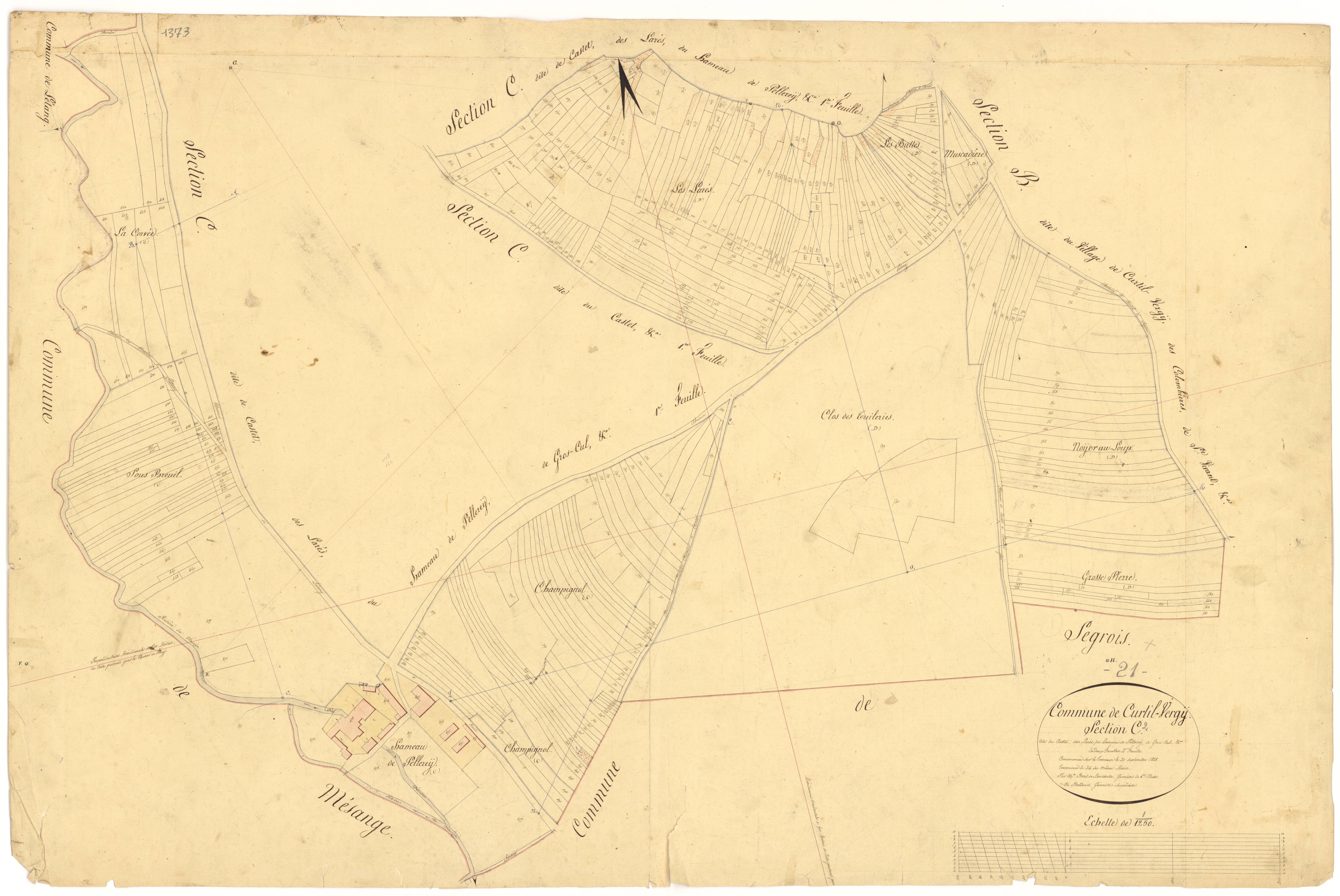Curtil-Vergy - Section C2 - 3 P PLAN 227/6