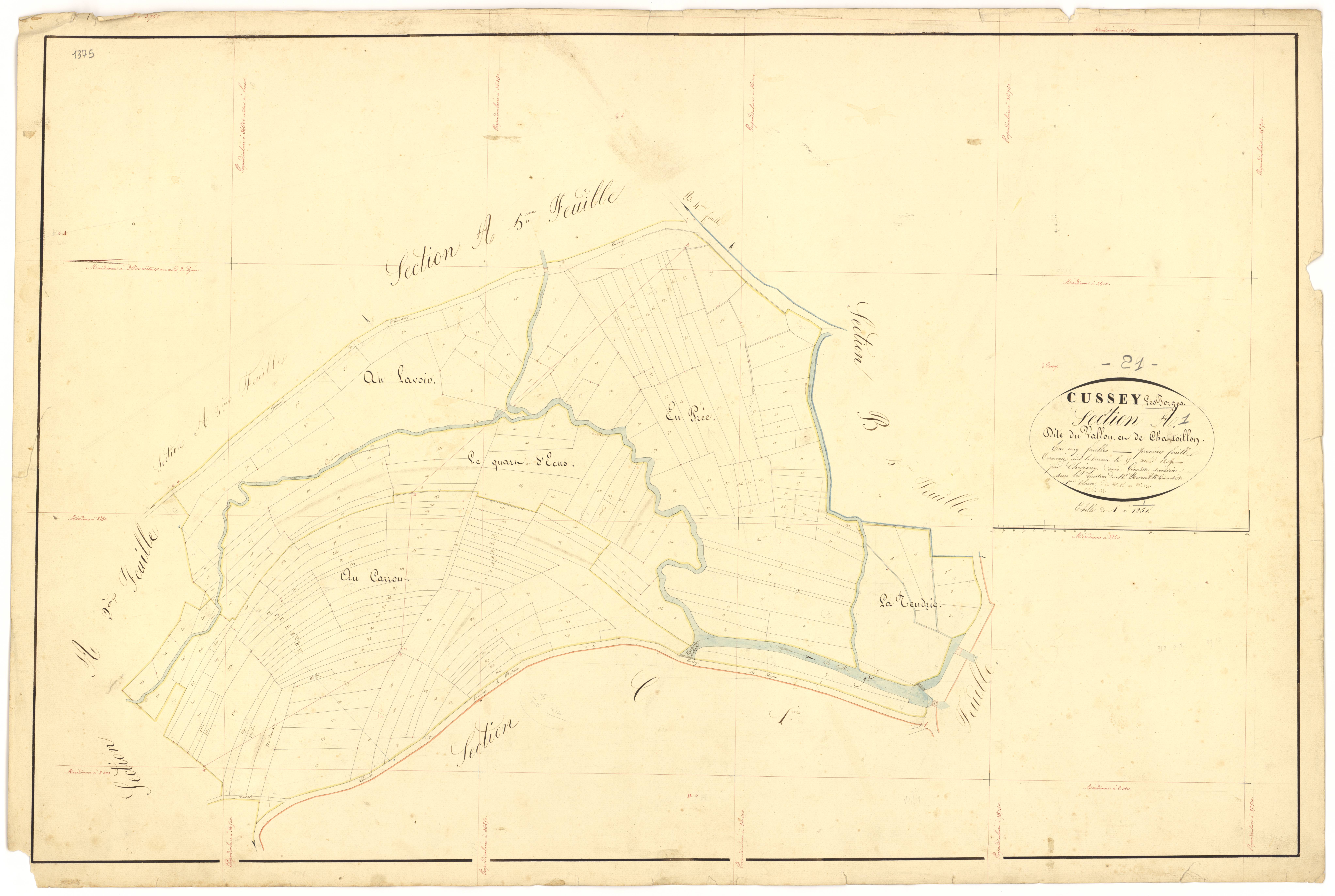 Cussey-les-Forges - Section A1 - 3 P PLAN 228/2