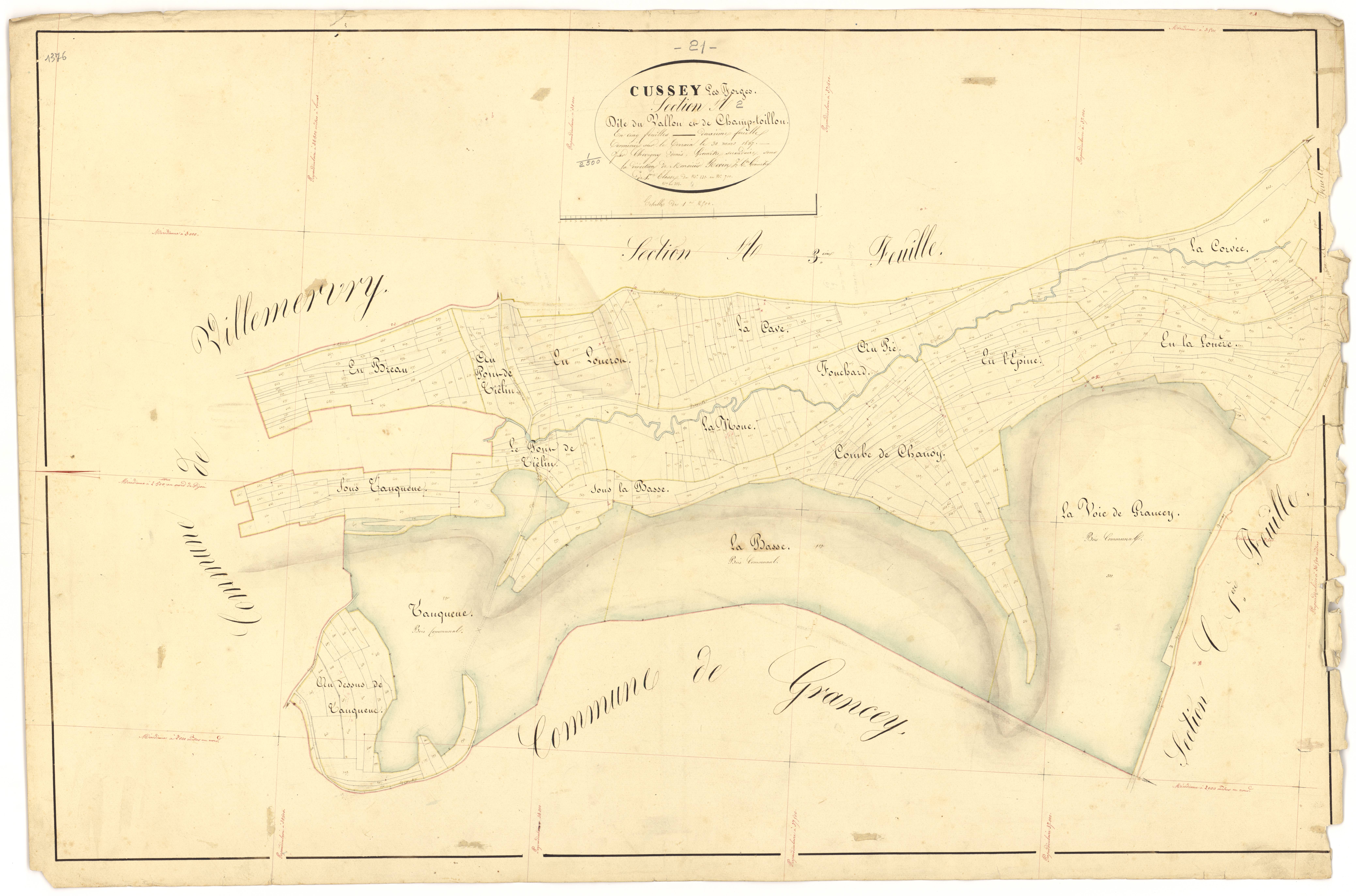 Cussey-les-Forges - Section A2 - 3 P PLAN 228/3