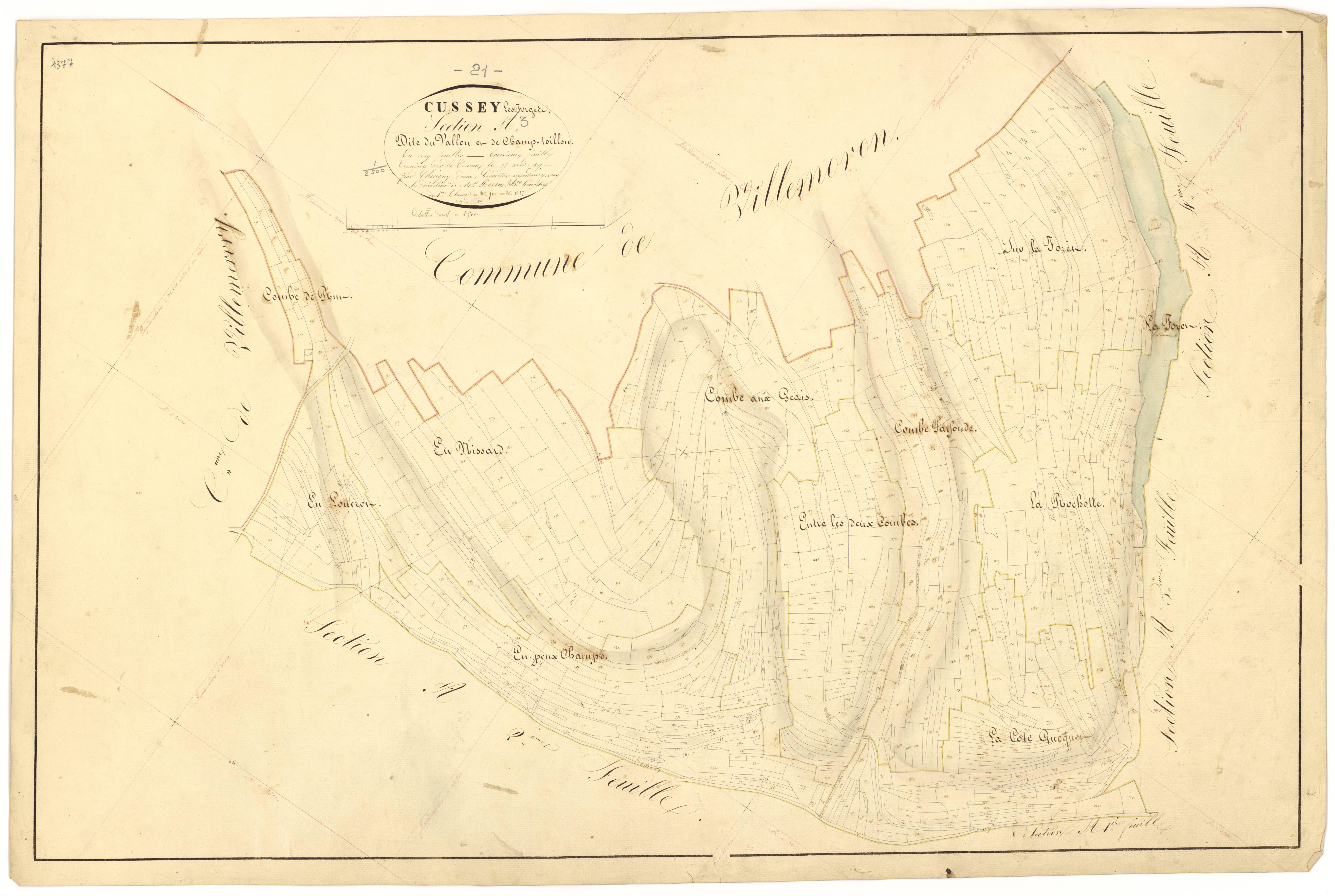 Cussey-les-Forges - Section A3 - 3 P PLAN 228/4