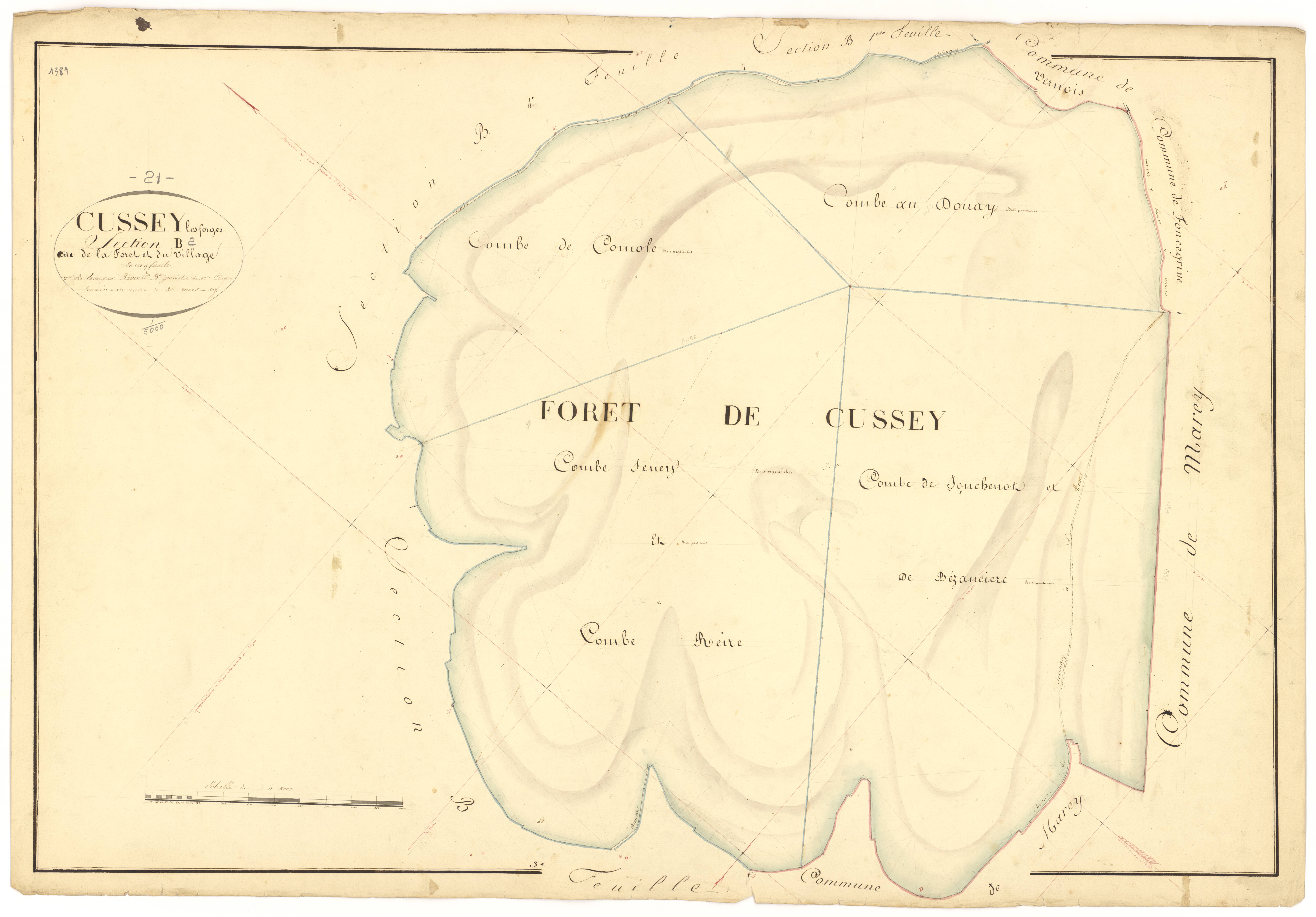 Cussey-les-Forges - Section B2 - 3 P PLAN 228/8