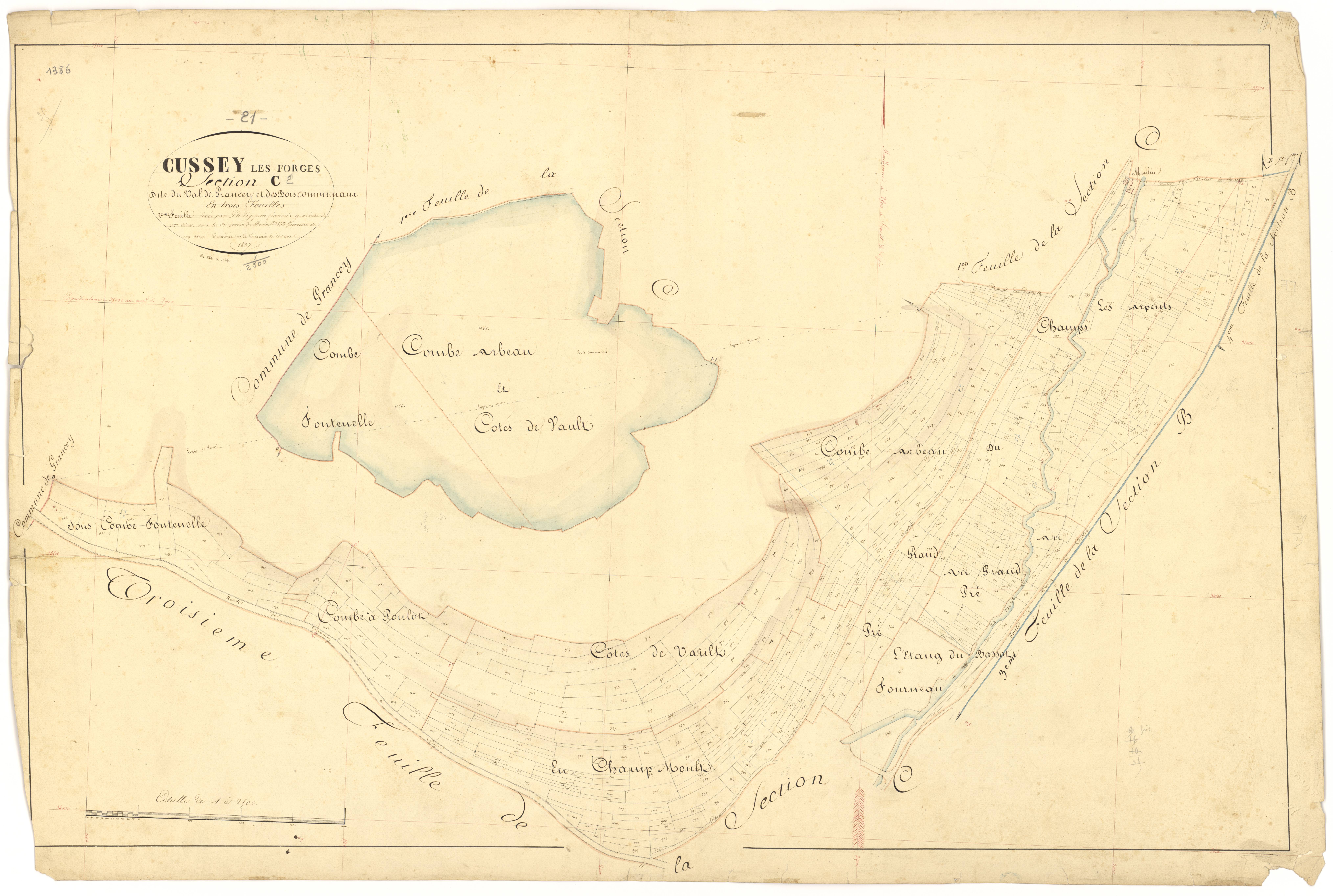 Cussey-les-Forges - Section C2 - 3 P PLAN 228/13