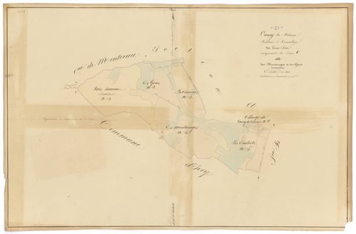 Cussy-la-Colonne - Section C (tableau d'assemblage) - 3 P PLAN 229/7