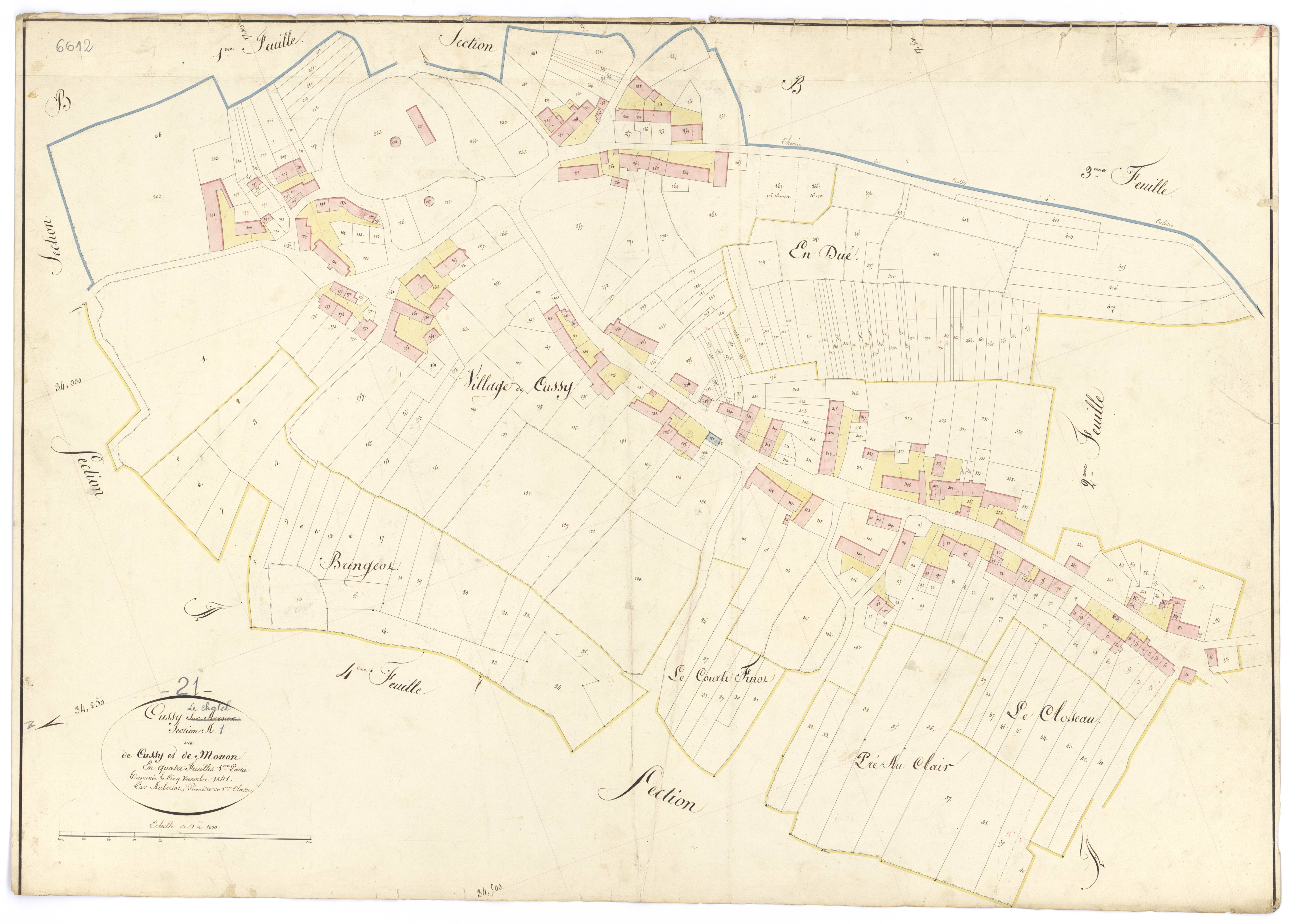 Cussy-le-Châtel - Section A1 - 3 P PLAN 230/2