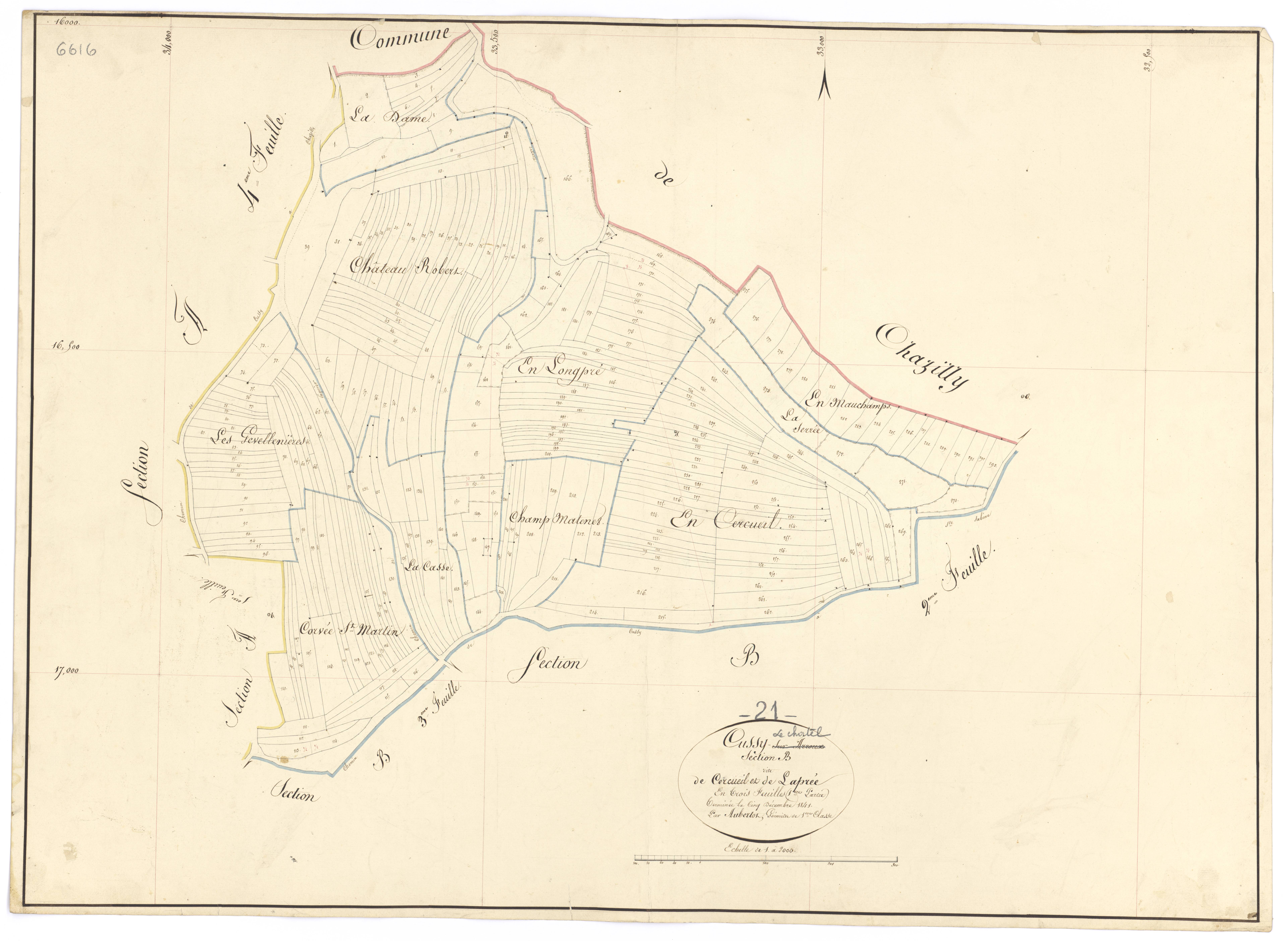 Cussy-le-Châtel - Section B1 - 3 P PLAN 230/6