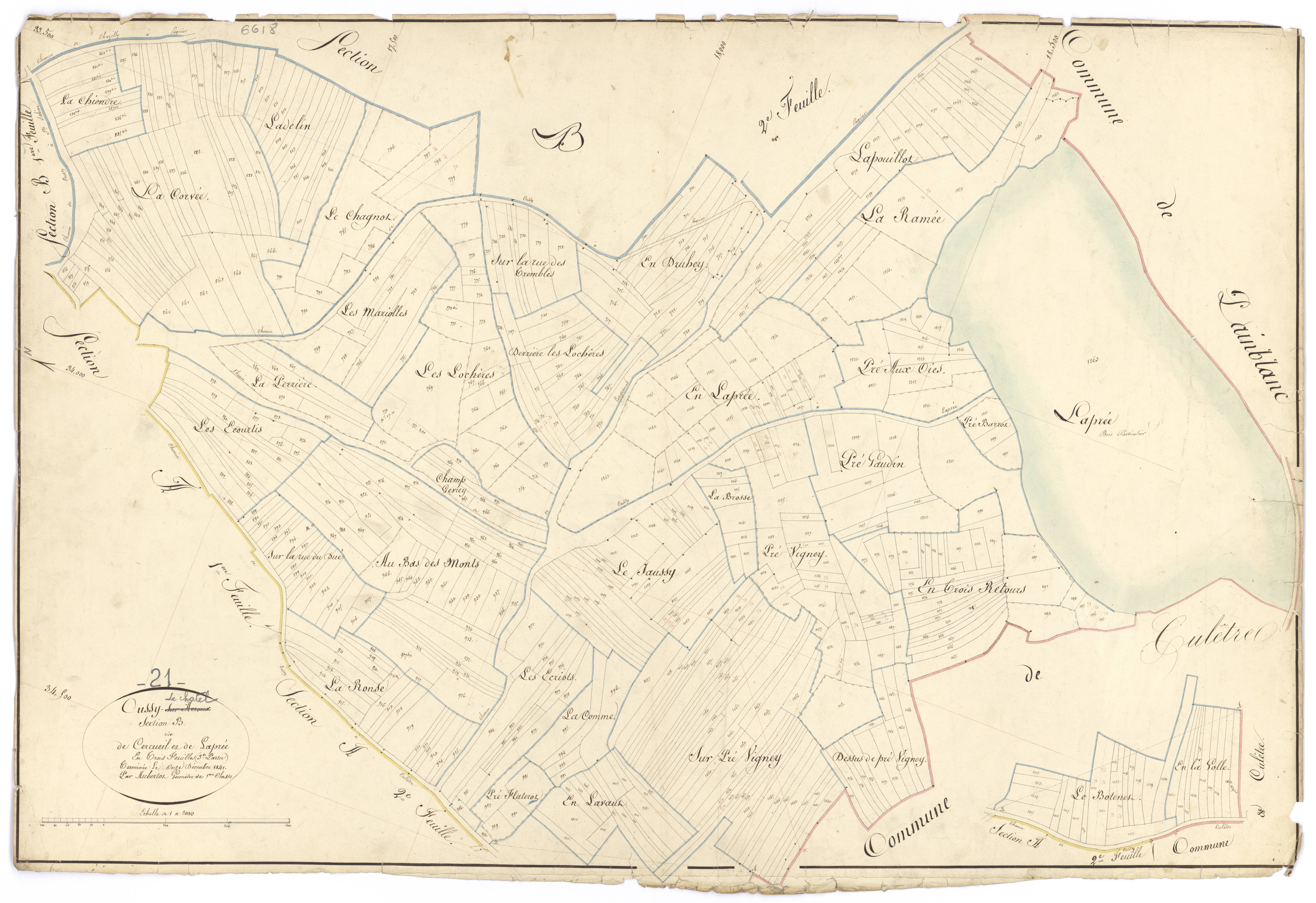 Cussy-le-Châtel - Section B3 - 3 P PLAN 230/8