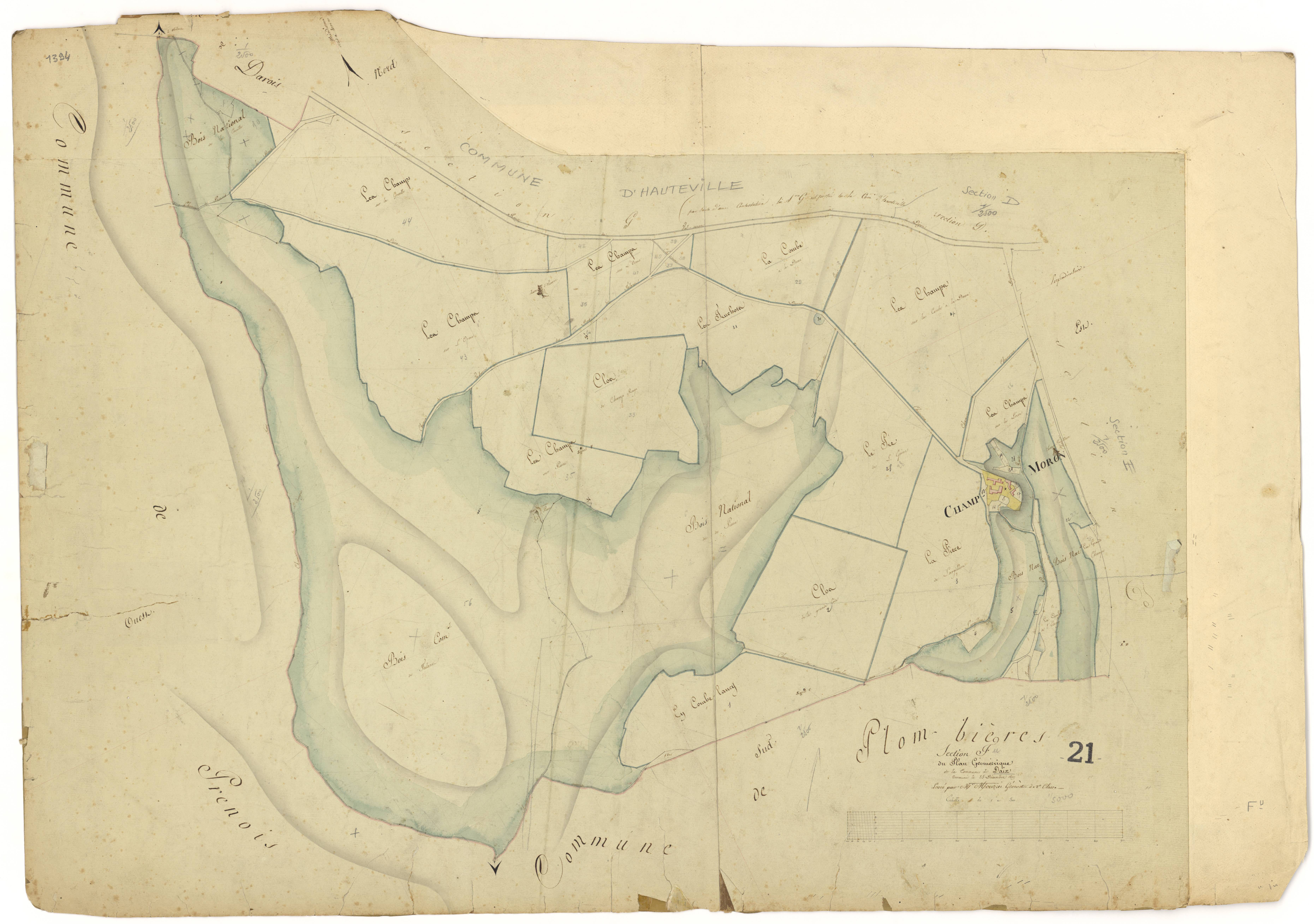 Daix - Section F - 3 P PLAN 231/7