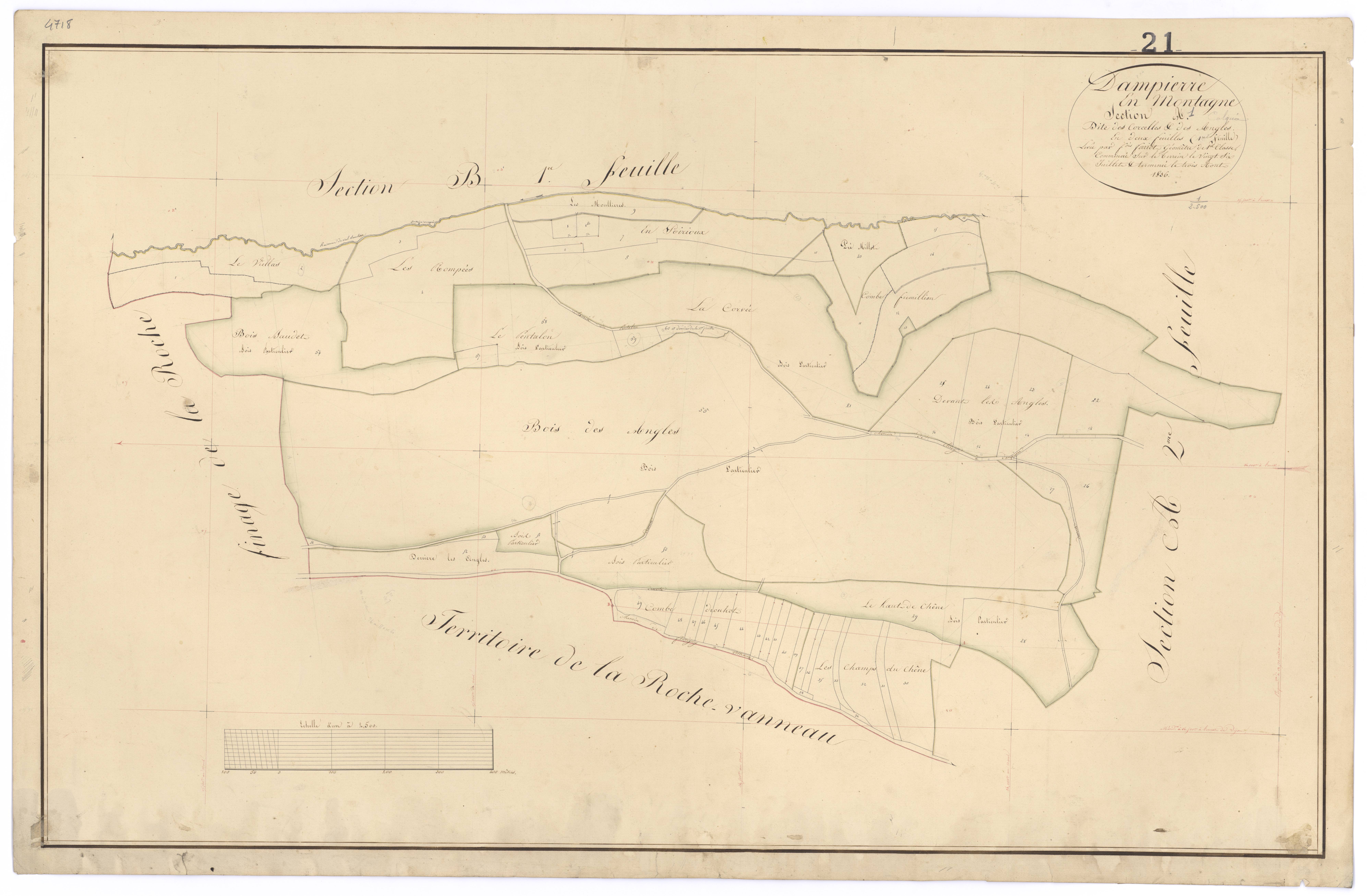 Dampierre-en-Montagne - Section A1 - 3 P PLAN 232/2