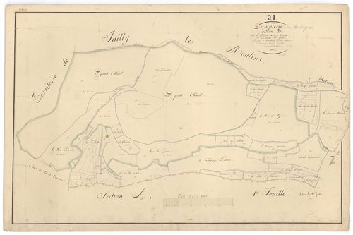 Dampierre-en-Montagne - Section B1 - 3 P PLAN 232/4