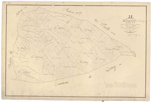 Dampierre-en-Montagne - Section C - 3 P PLAN 232/6