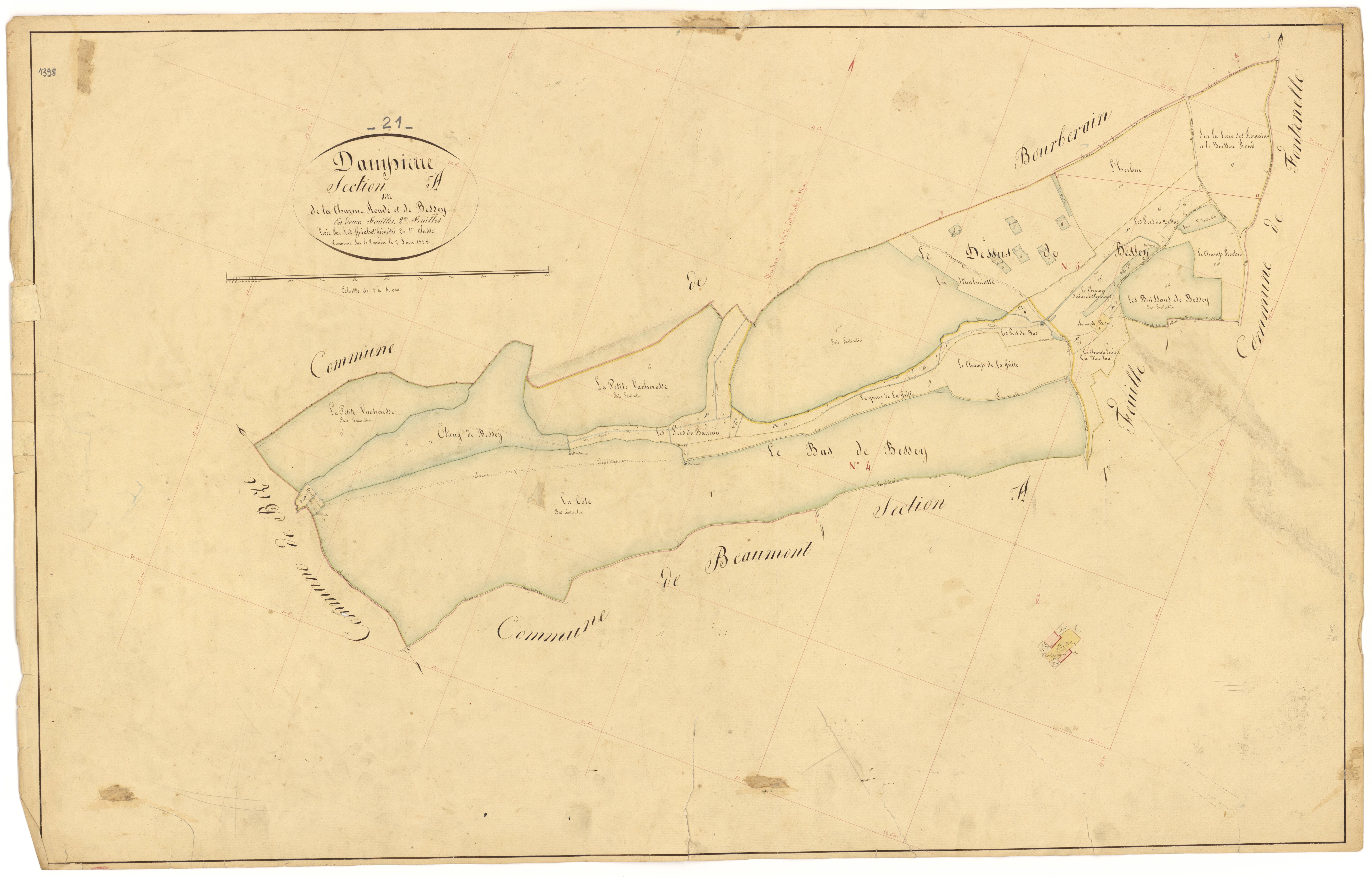Dampierre-et-Flée - Section A2 - 3 P PLAN 233/4