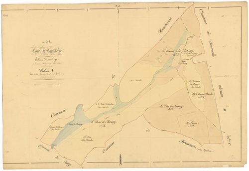 Dampierre-et-Flée - Section A (tableau d'assemblage) - 3 P PLAN 233/2