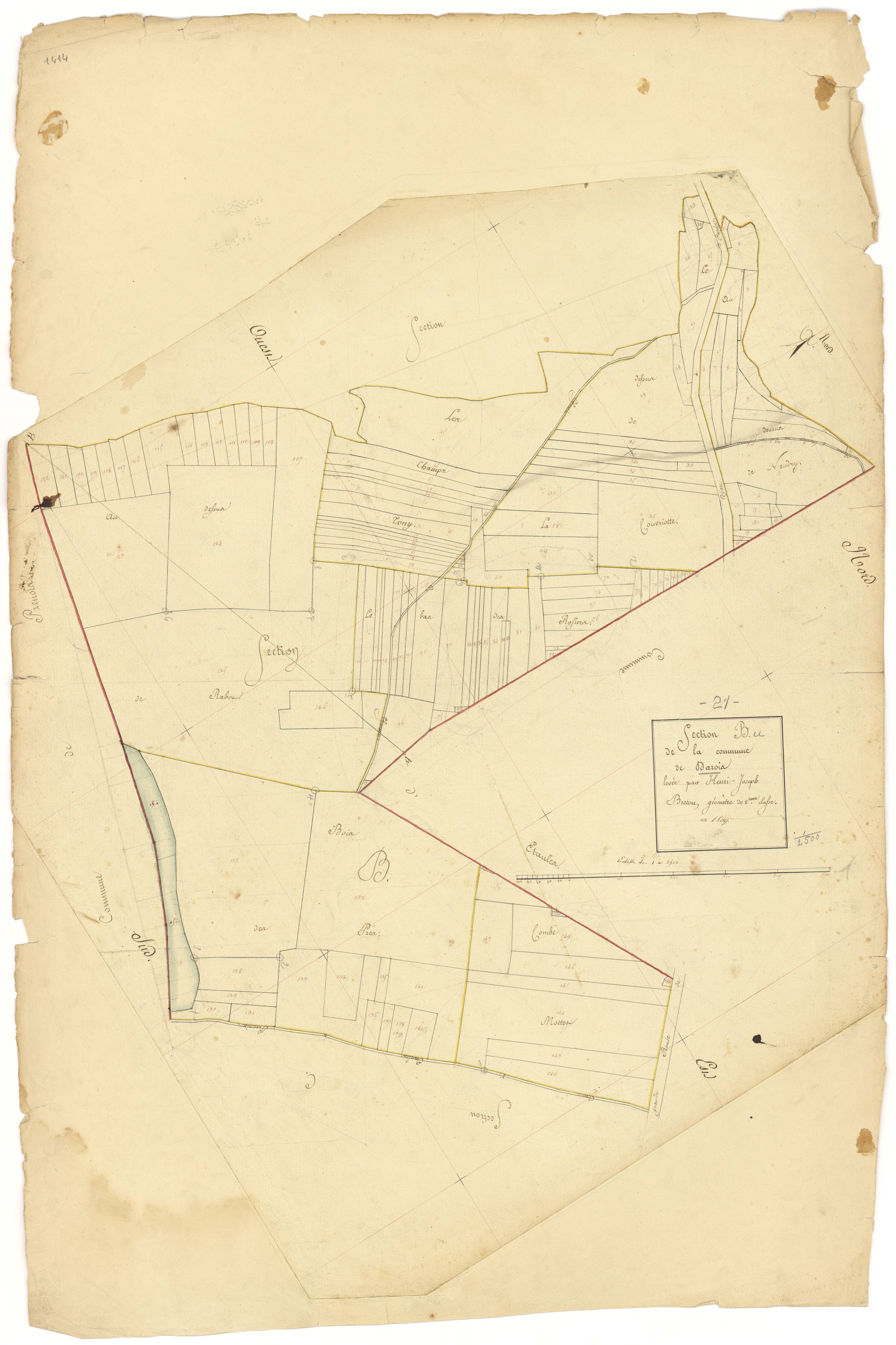 Darois - Section B - 3 P PLAN 235/3
