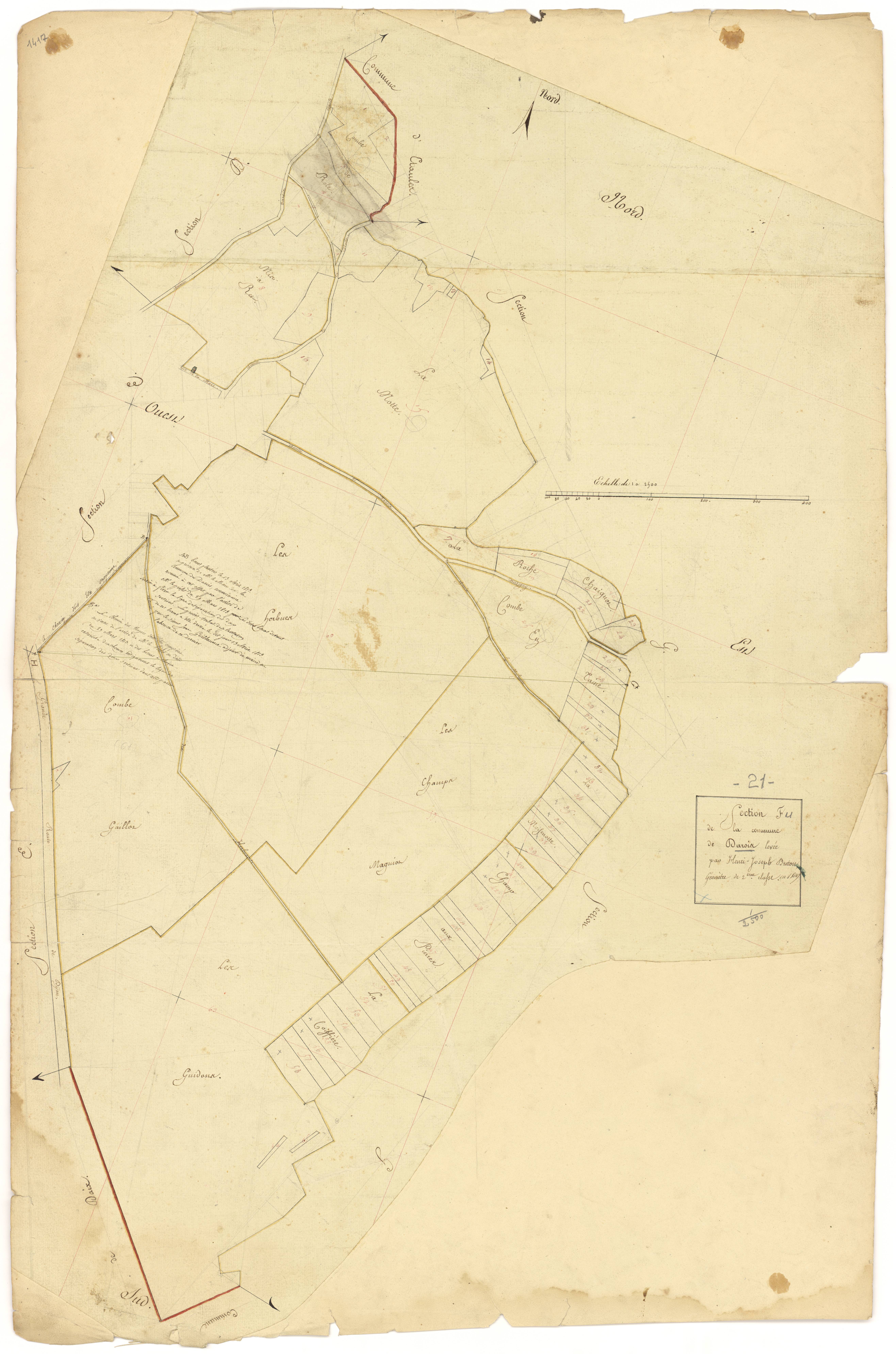 Darois - Section F - 3 P PLAN 235/6