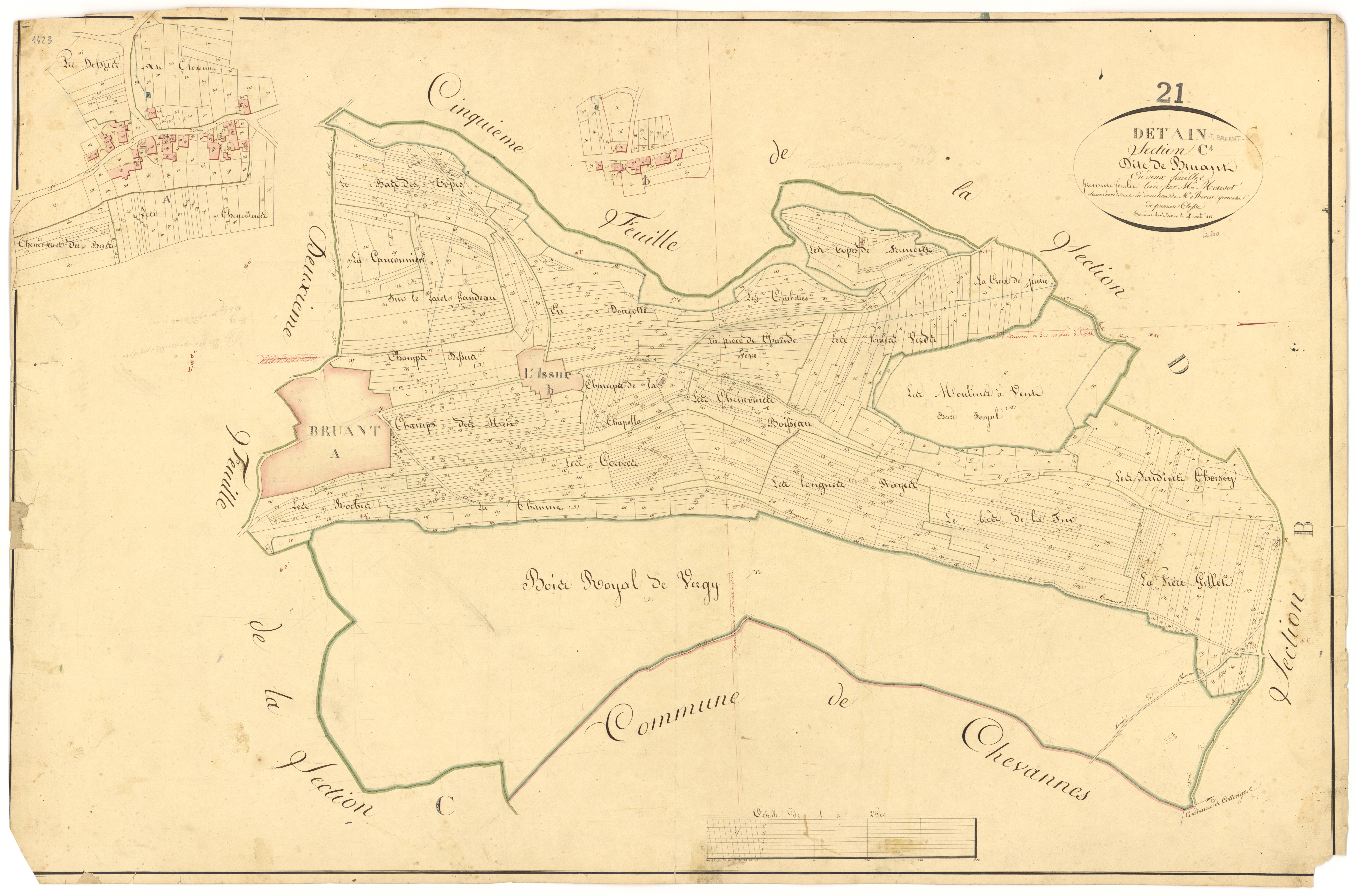 Détain-et-Bruant - Section C1 - 3 P PLAN 236/6