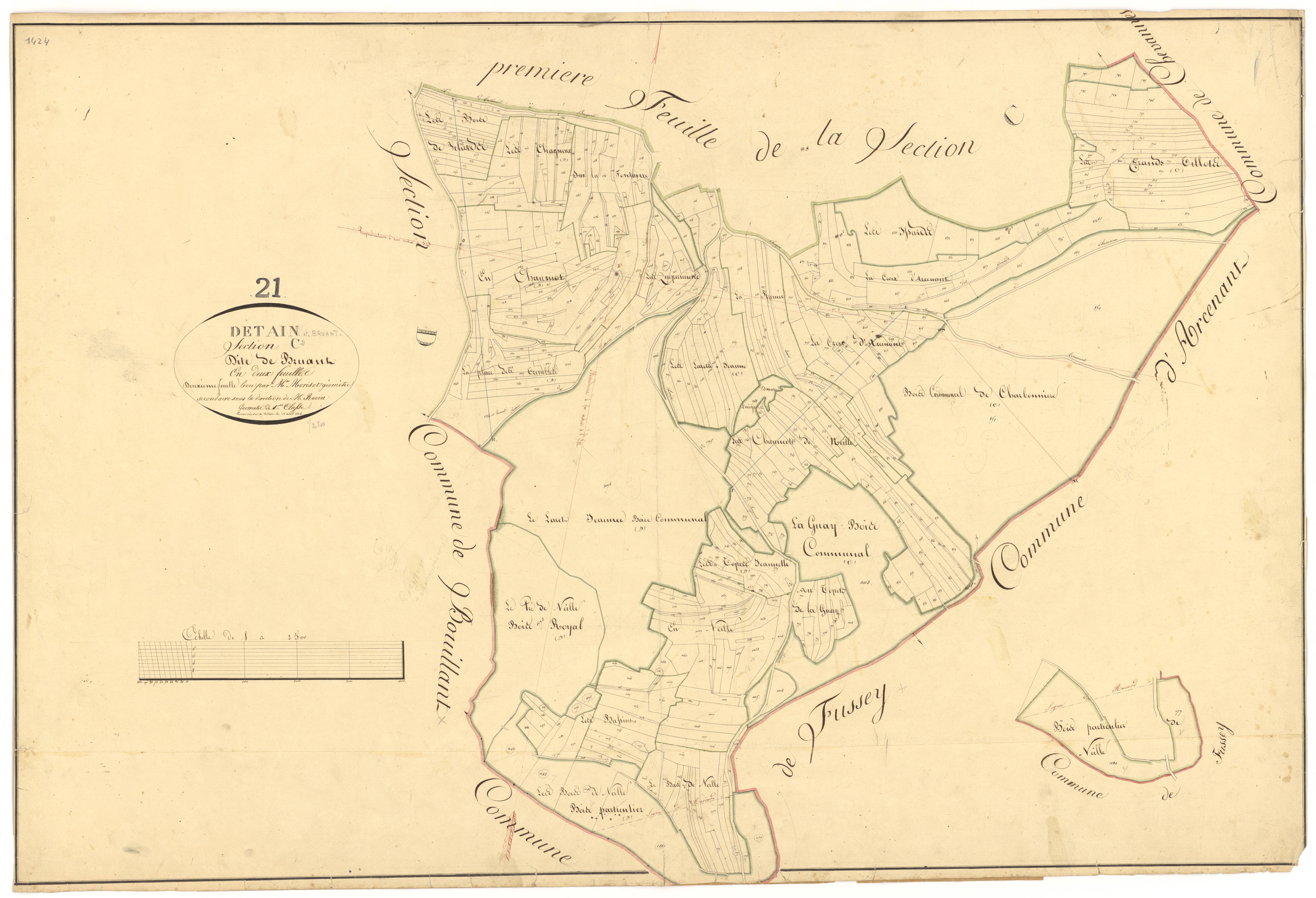 Détain-et-Bruant - Section C2 - 3 P PLAN 236/7