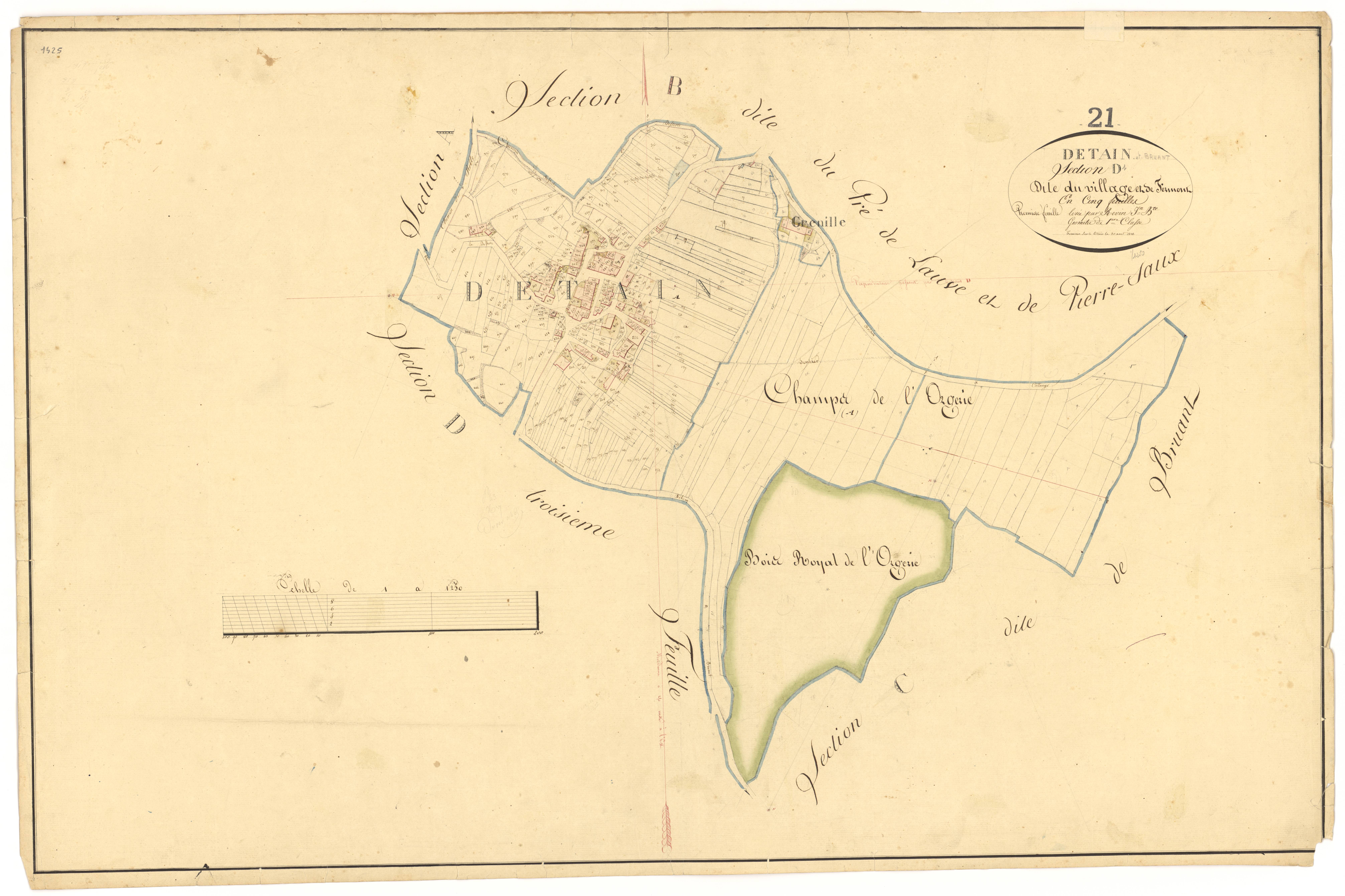 Détain-et-Bruant - Section D1 - 3 P PLAN 236/8