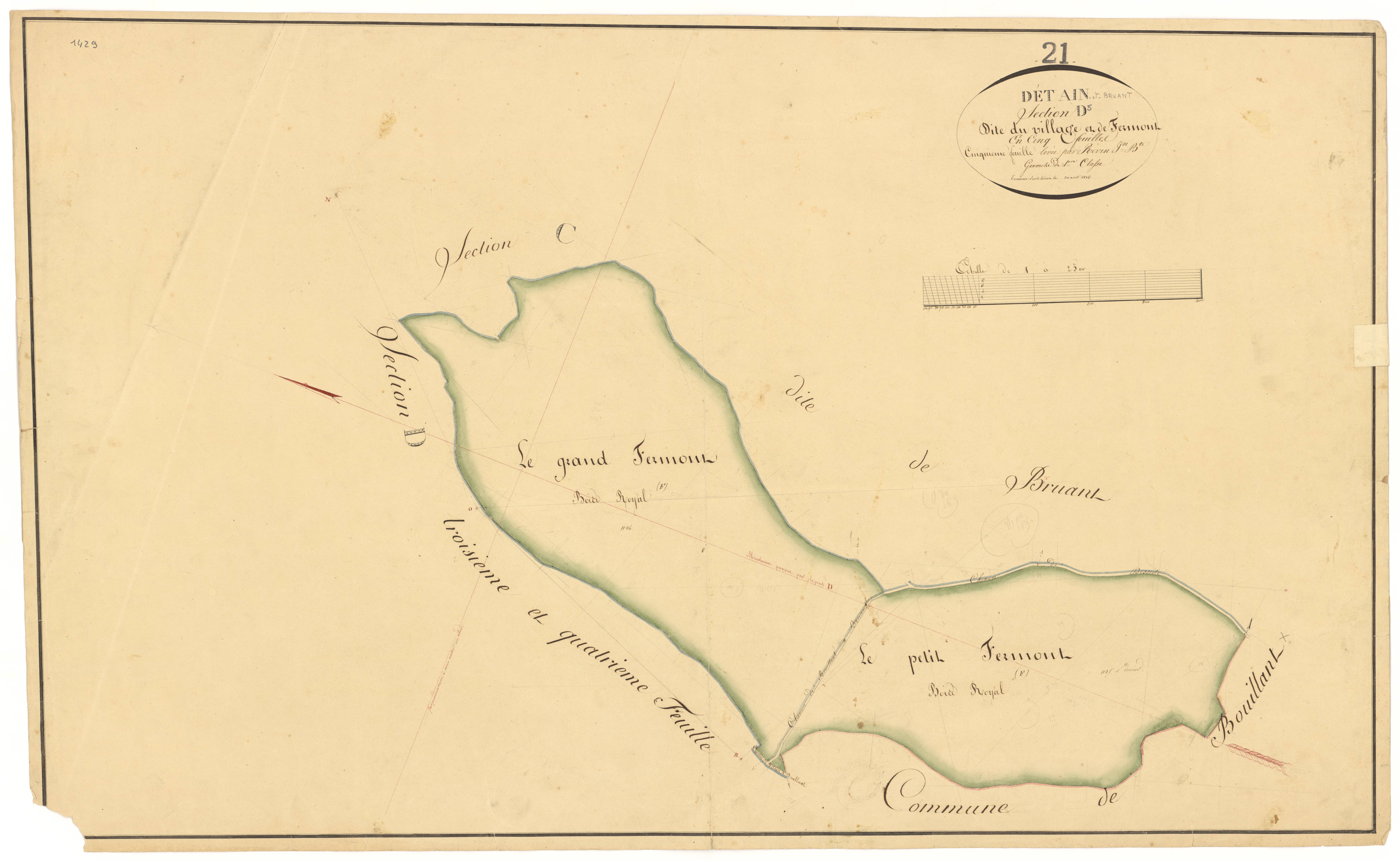 Détain-et-Bruant - Section D5 - 3 P PLAN 236/12