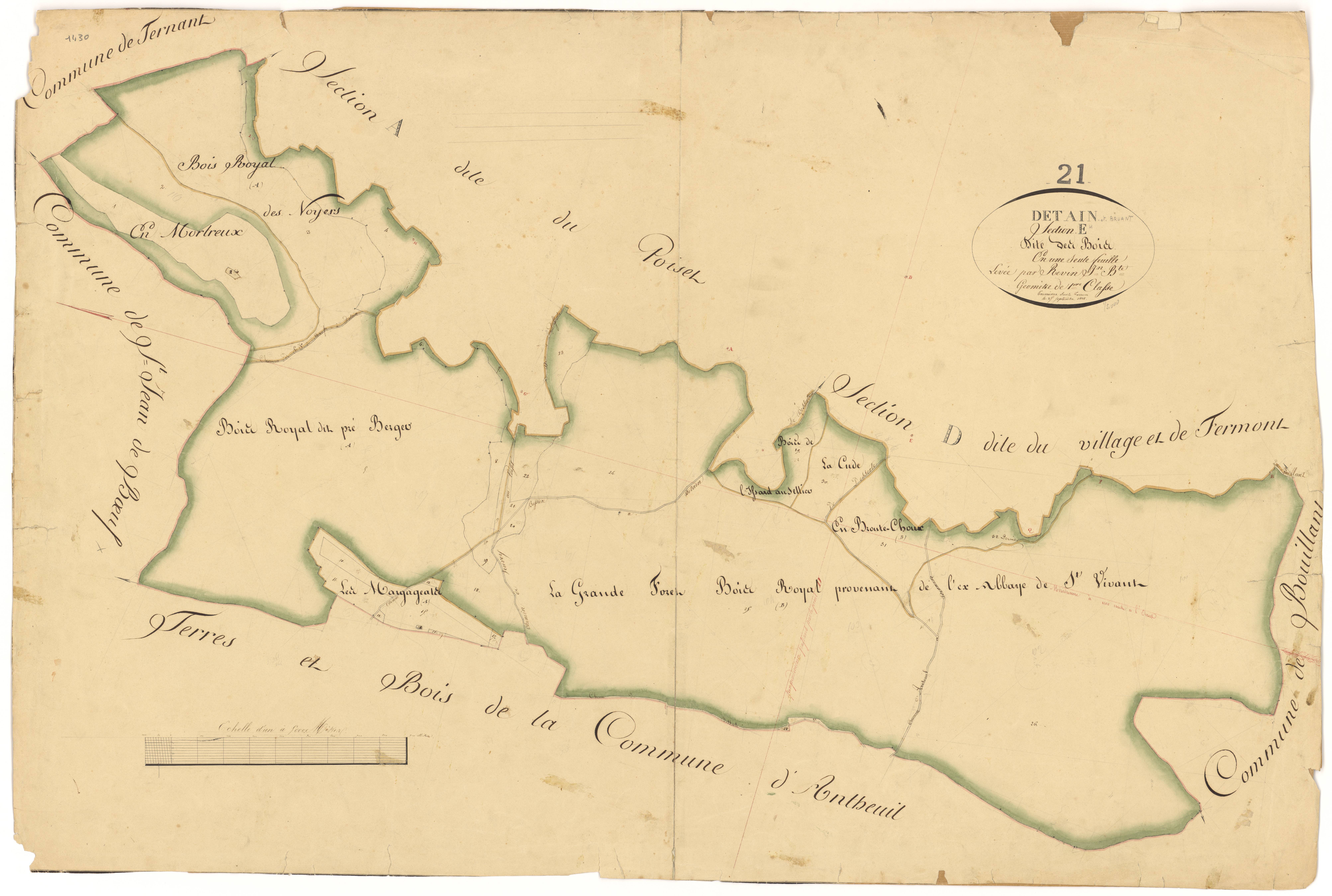 Détain-et-Bruant - Section E - 3 P PLAN 236/13