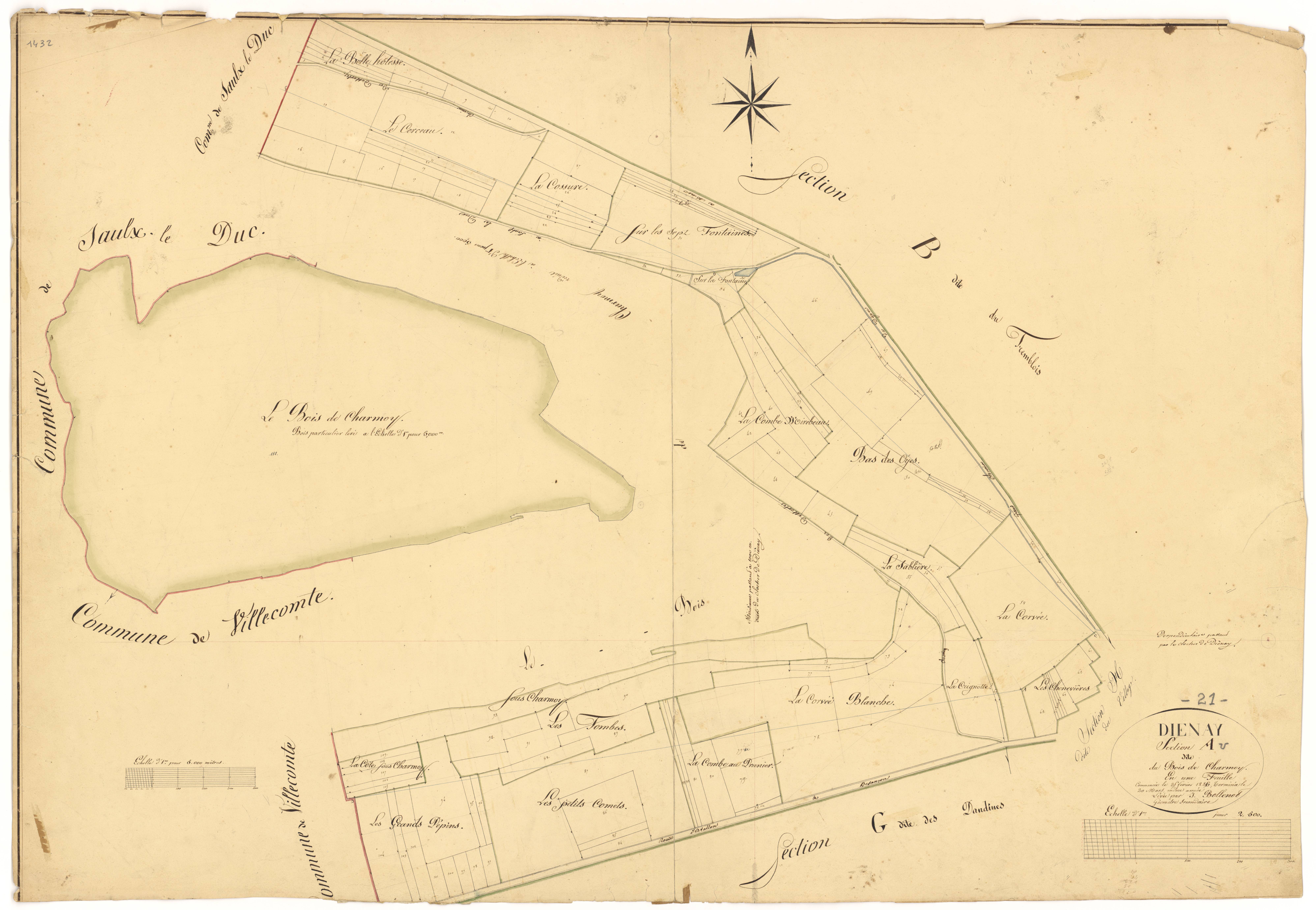 Diénay - Section A - 3 P PLAN 238/2