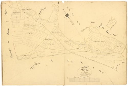 Diénay - Section B - 3 P PLAN 238/3