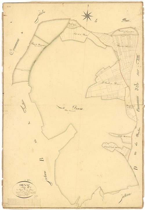 Diénay - Section C - 3 P PLAN 238/4