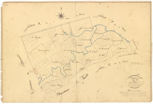 Diénay - Section G1 - 3 P PLAN 238/8