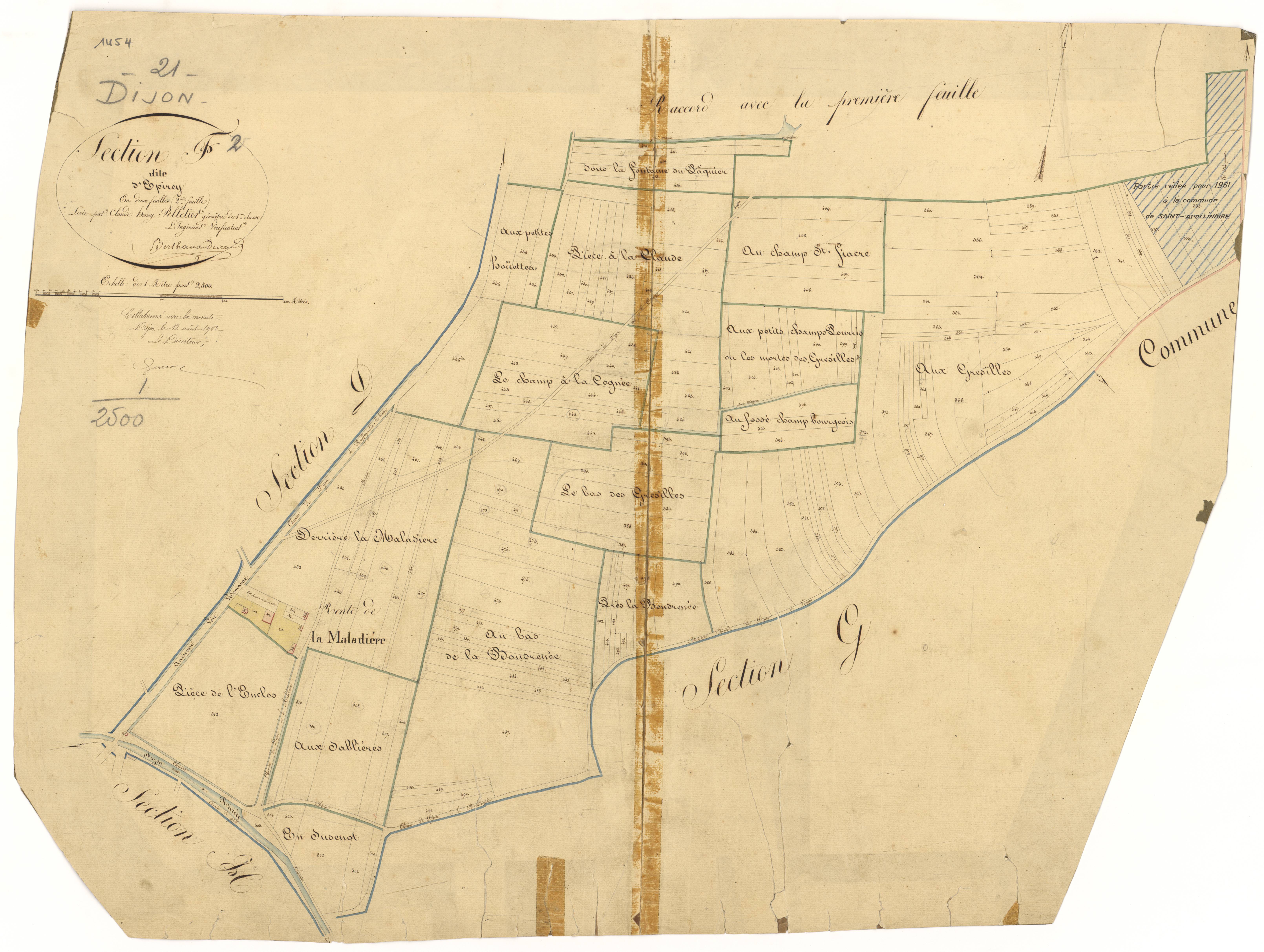 Dijon - Section F2 - 3 P PLAN 239/14