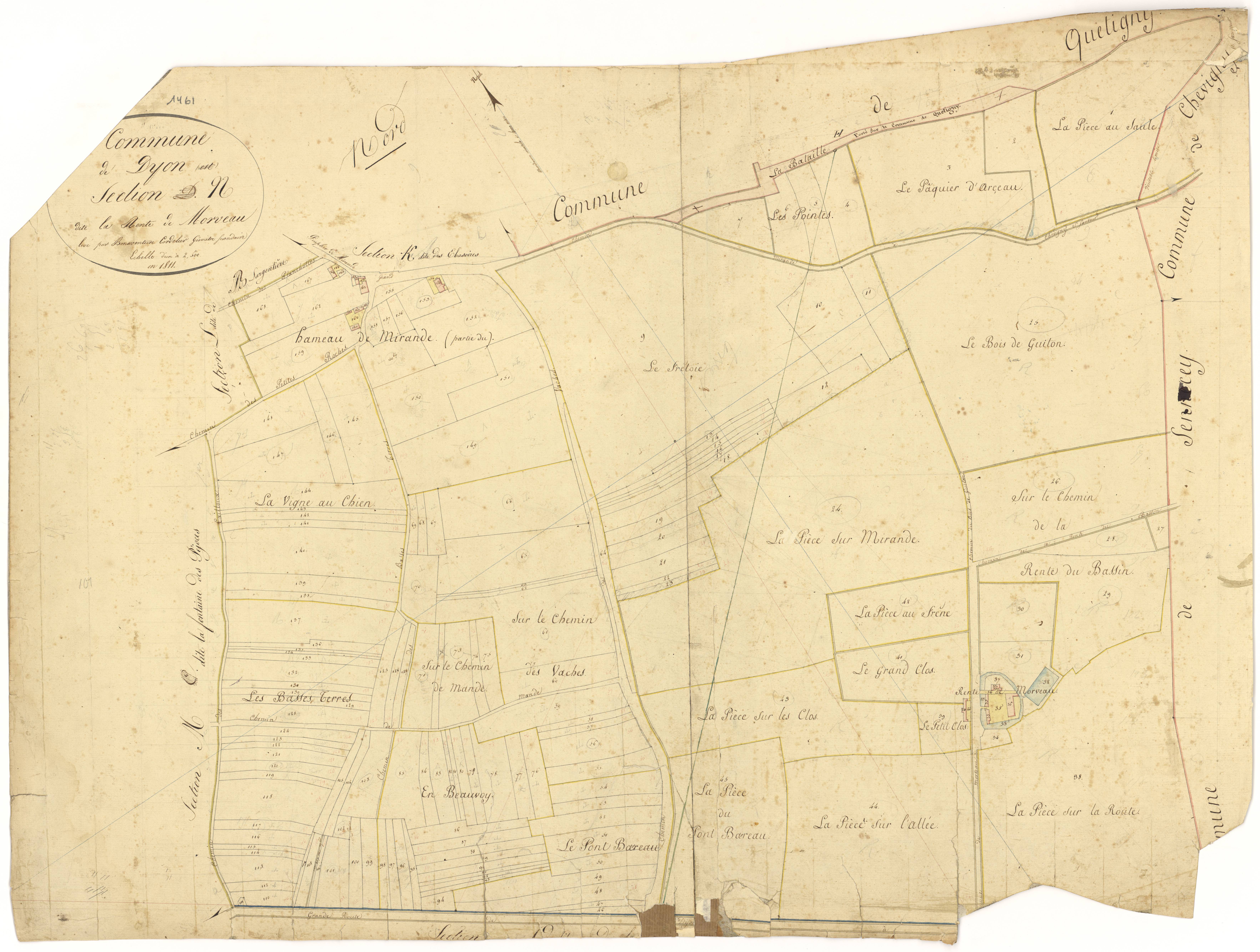 Dijon - Section N - 3 P PLAN 239/21
