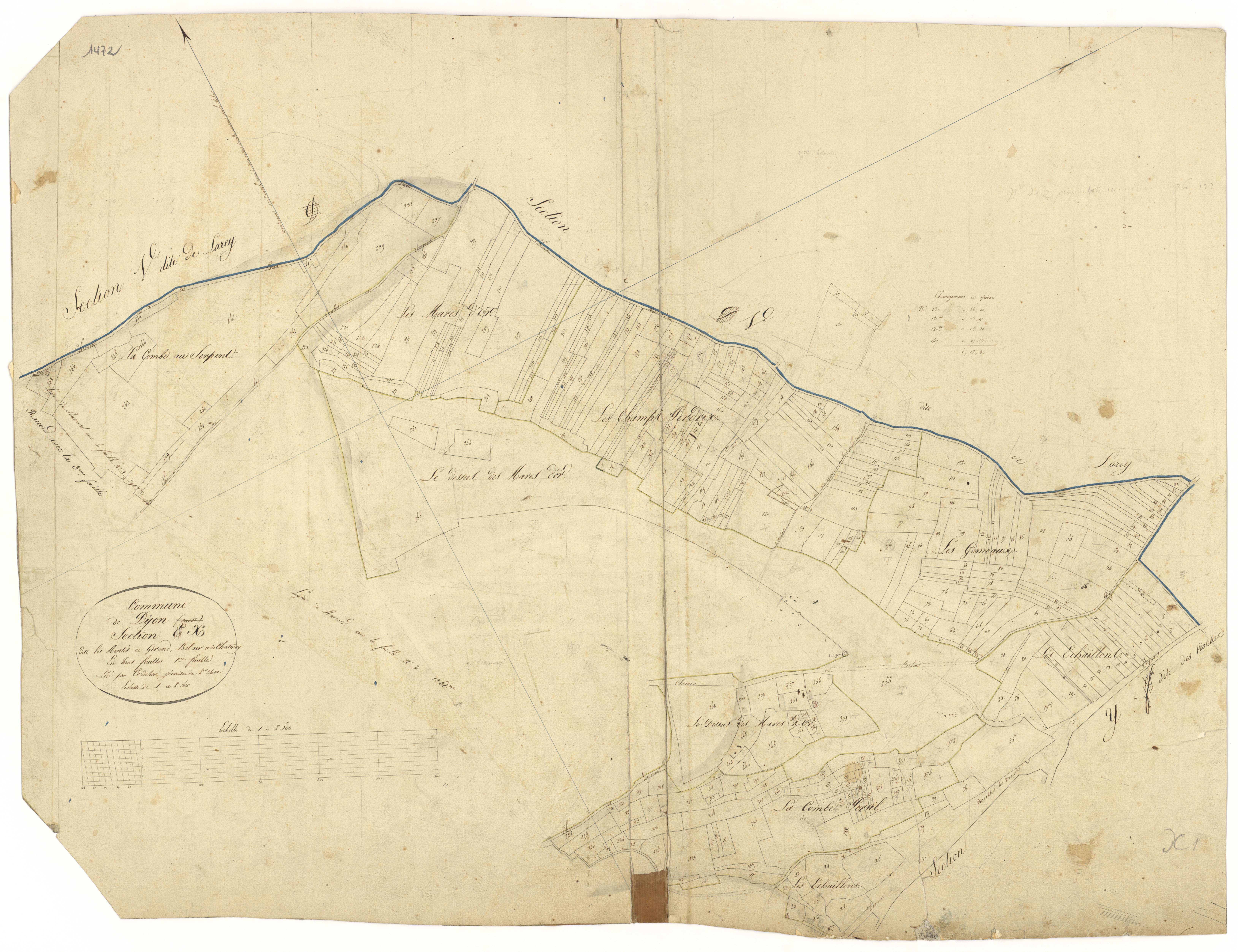 Dijon - Section X1 - 3 P PLAN 239/32