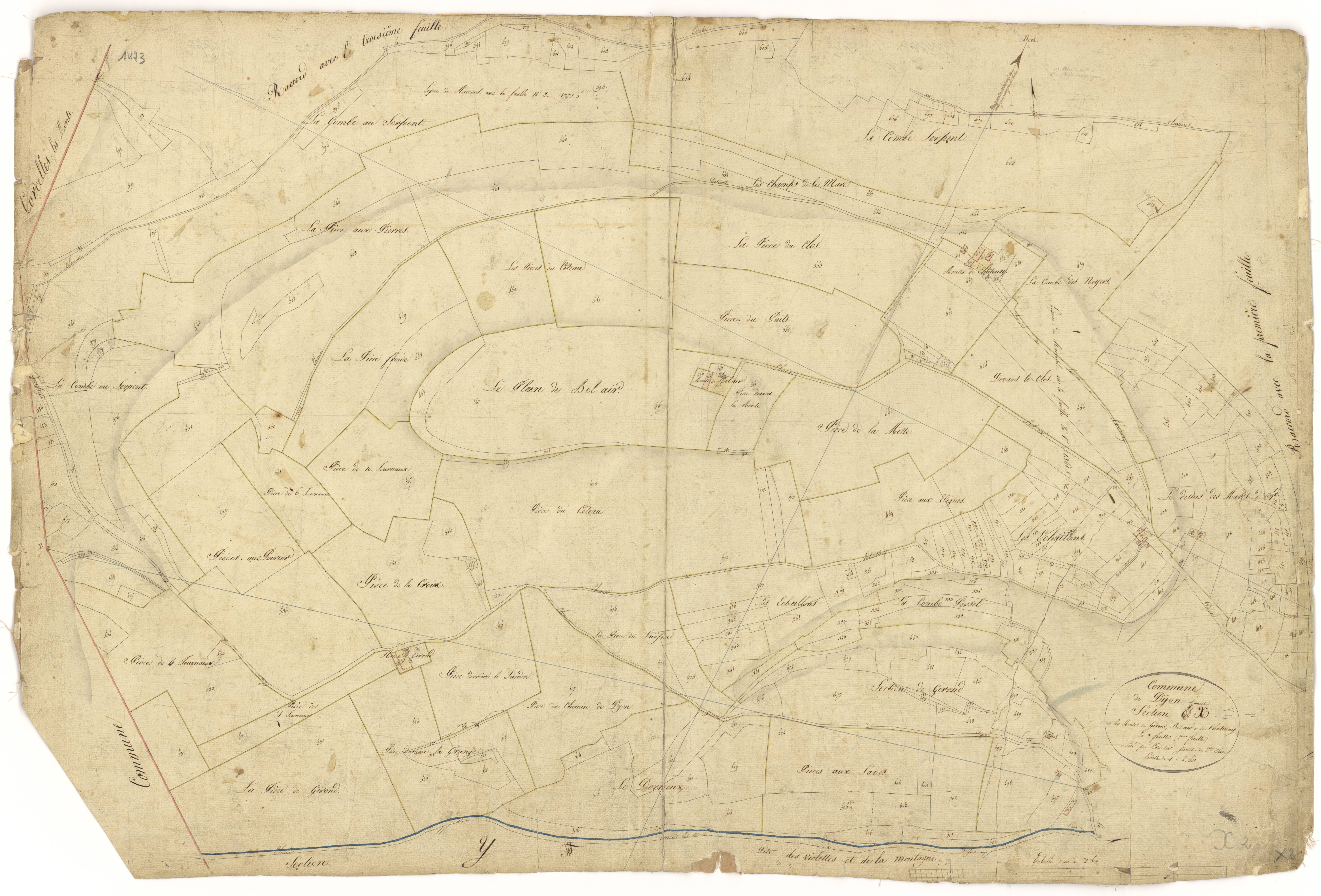 Dijon - Section X2 - 3 P PLAN 239/33