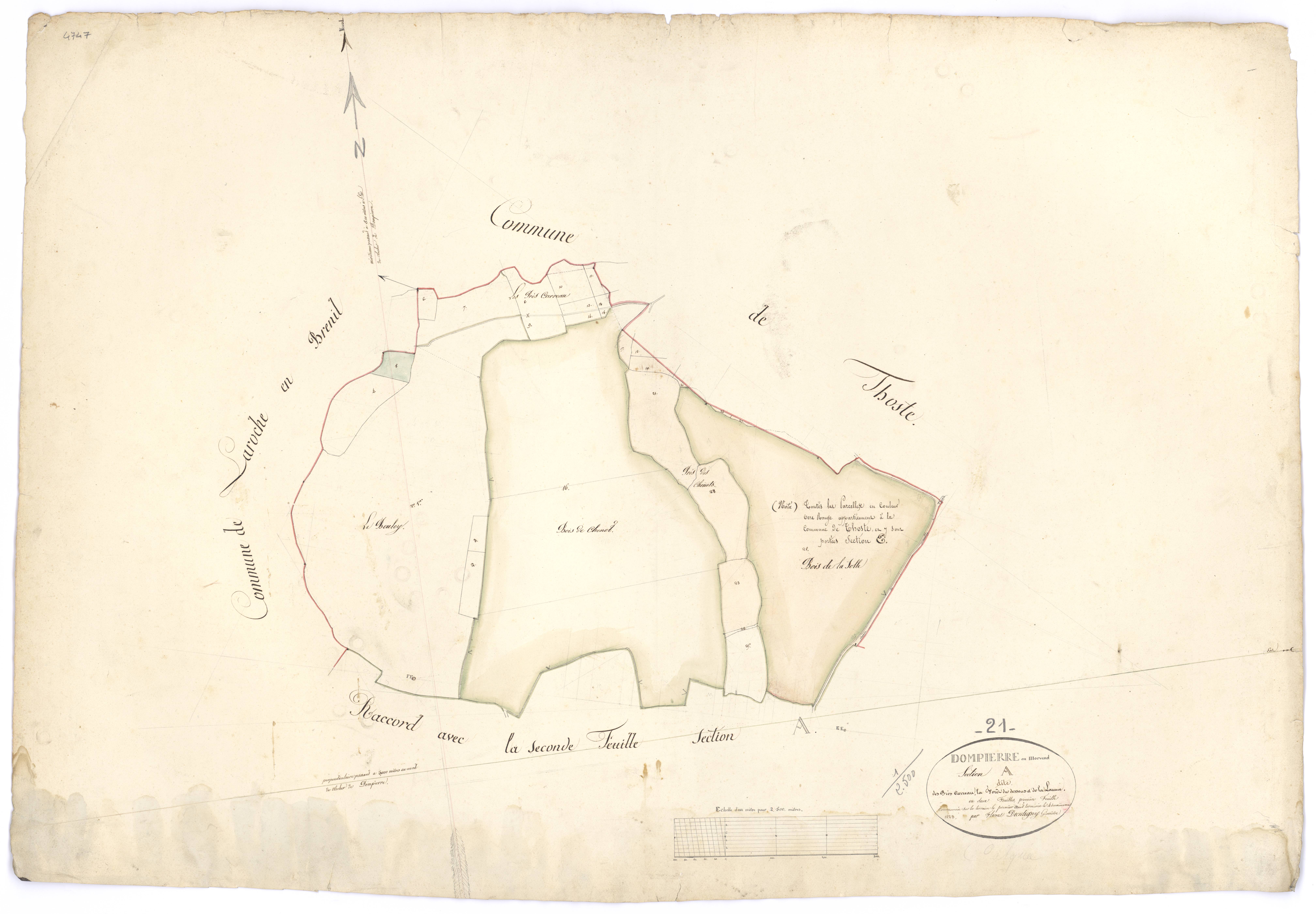 Dompierre-en-Morvan - Section A1 - 3 P PLAN 240/2