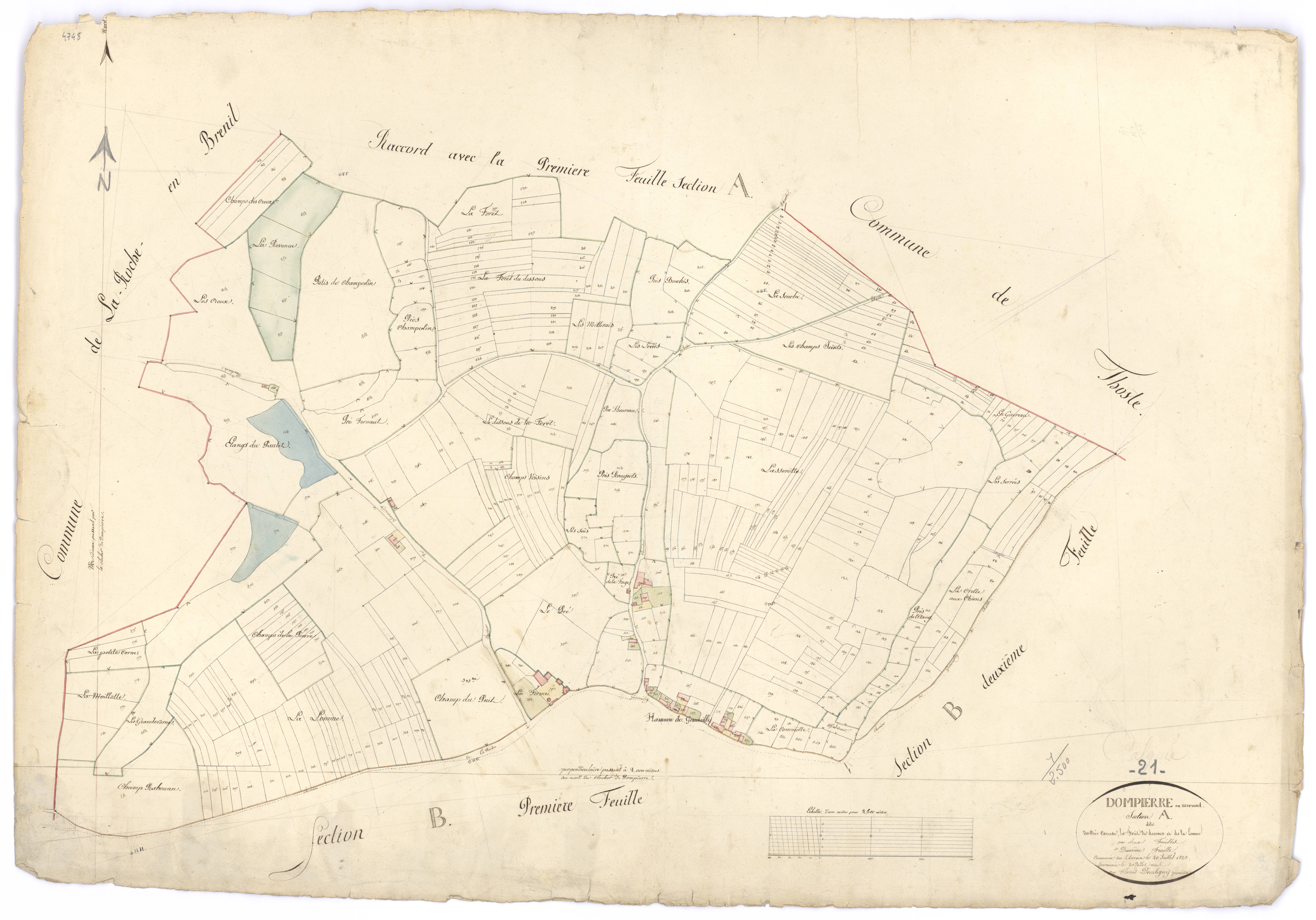 Dompierre-en-Morvan - Section A2 - 3 P PLAN 240/3