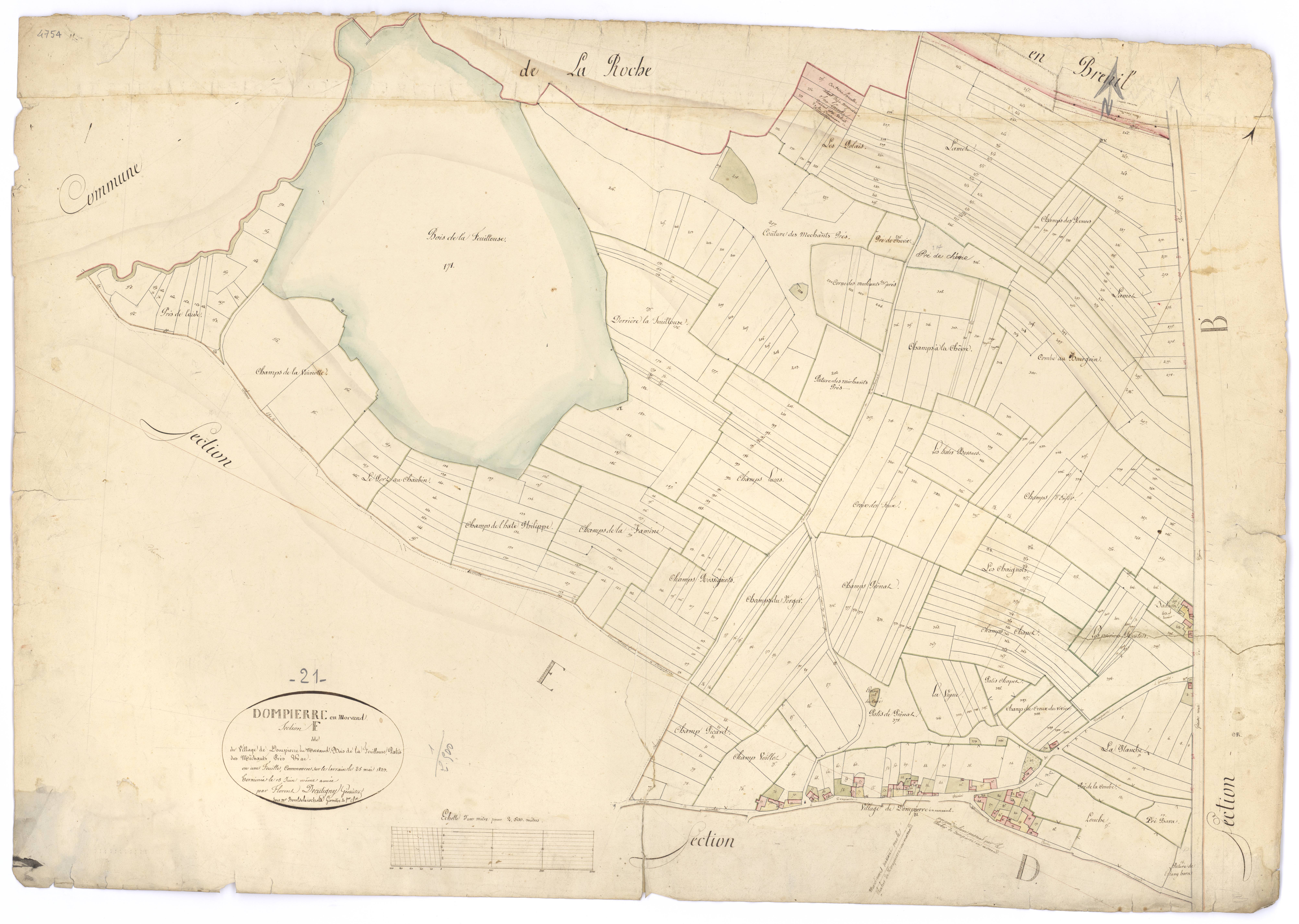 Dompierre-en-Morvan - Section F - 3 P PLAN 240/9