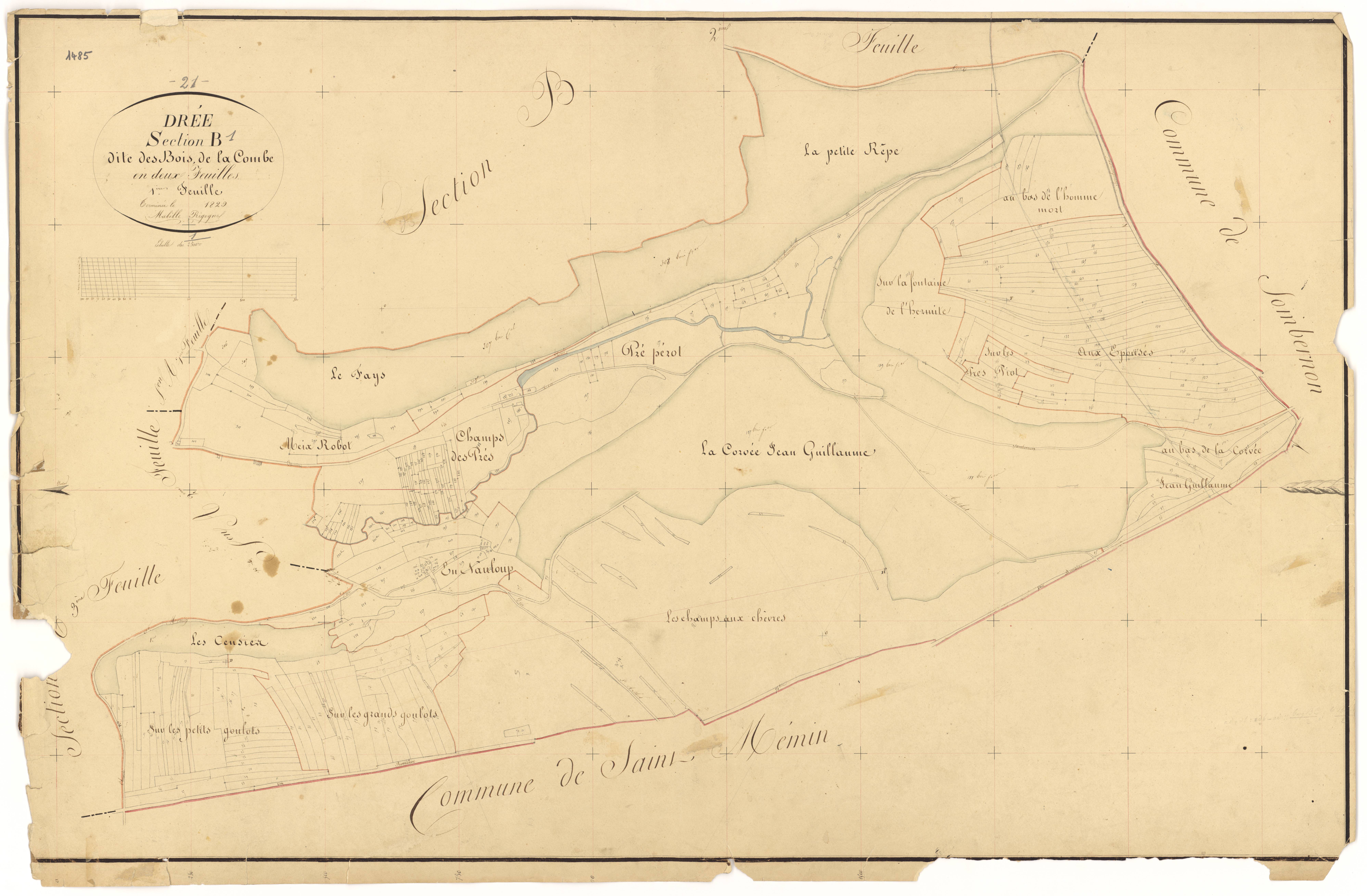 Drée - Section B1 - 3 P PLAN 242/5
