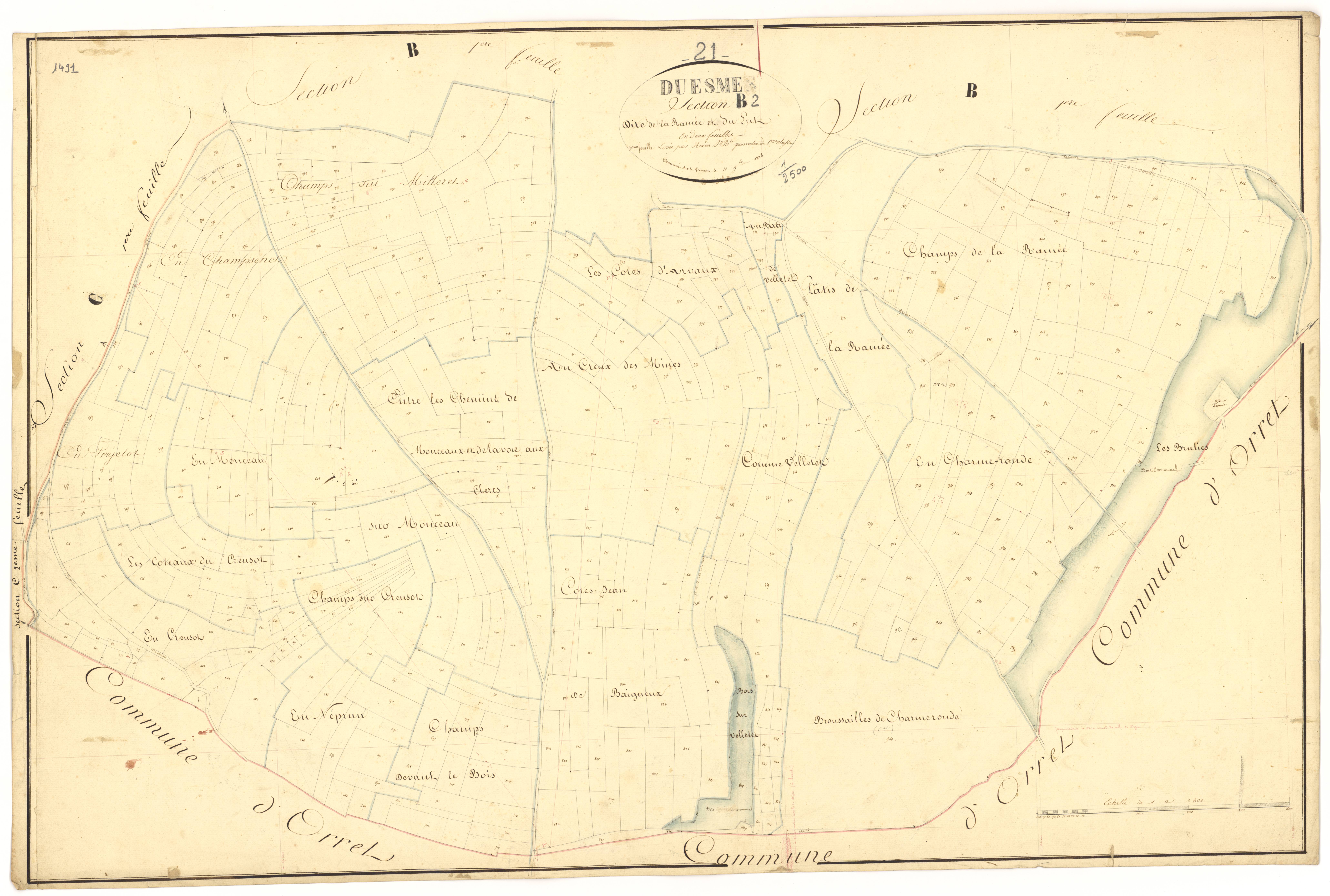 Duesme - Section B2 - 3 P PLAN 243/5