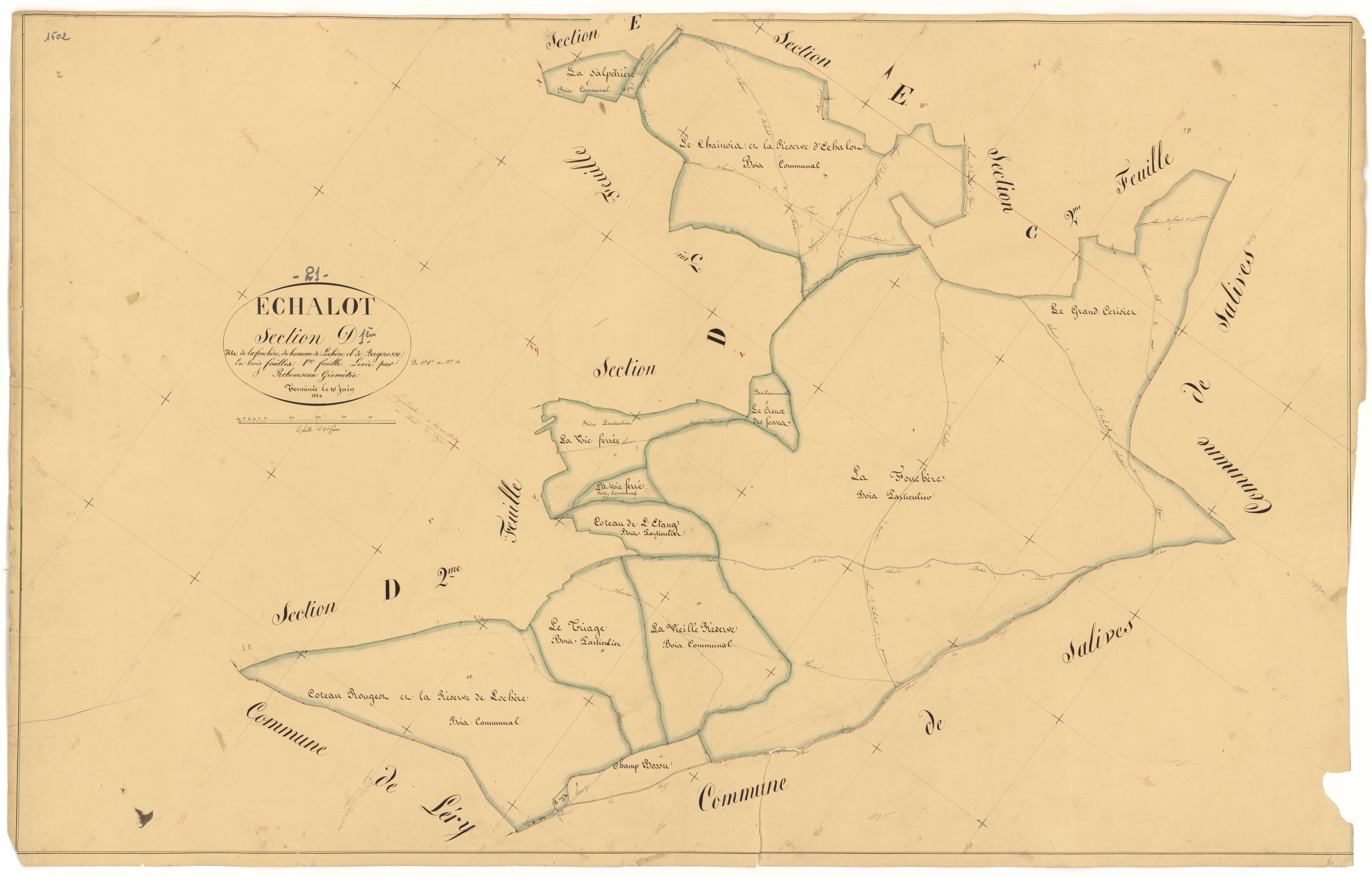 Echalot - Section D1 - 3 P PLAN 245/9