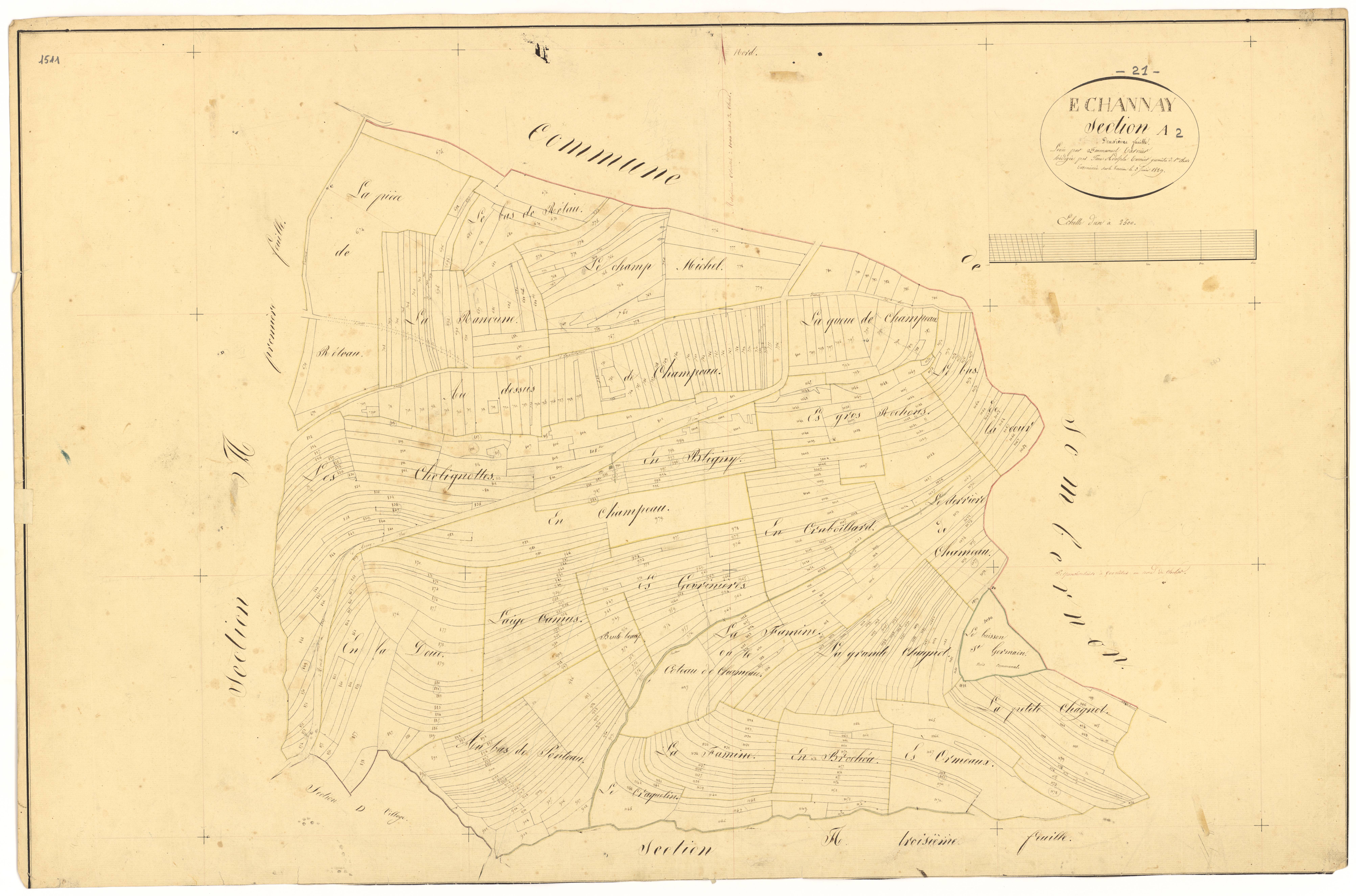 Echannay - Section A2 - 3 P PLAN 246/3