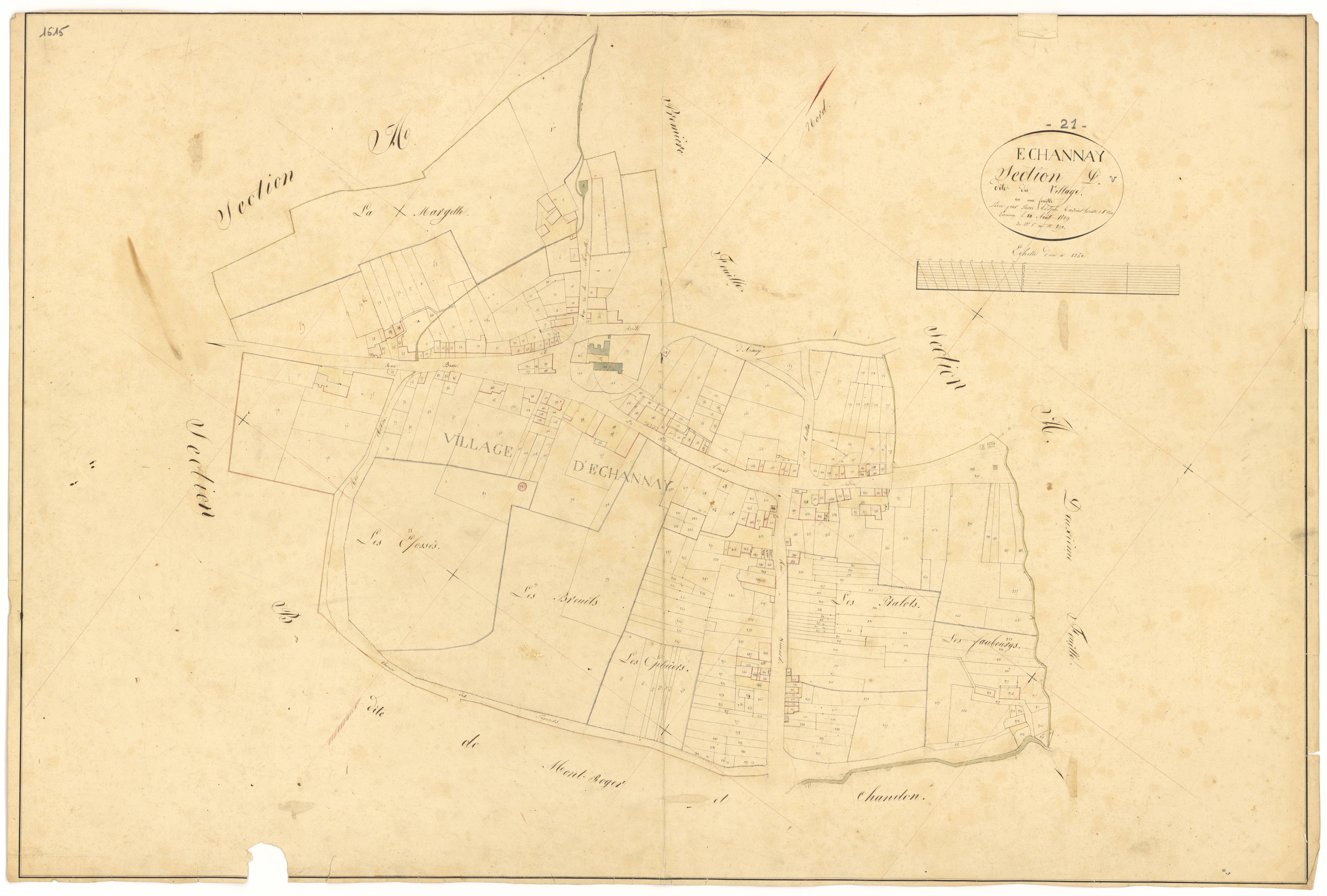 Echannay - Section D - 3 P PLAN 246/7