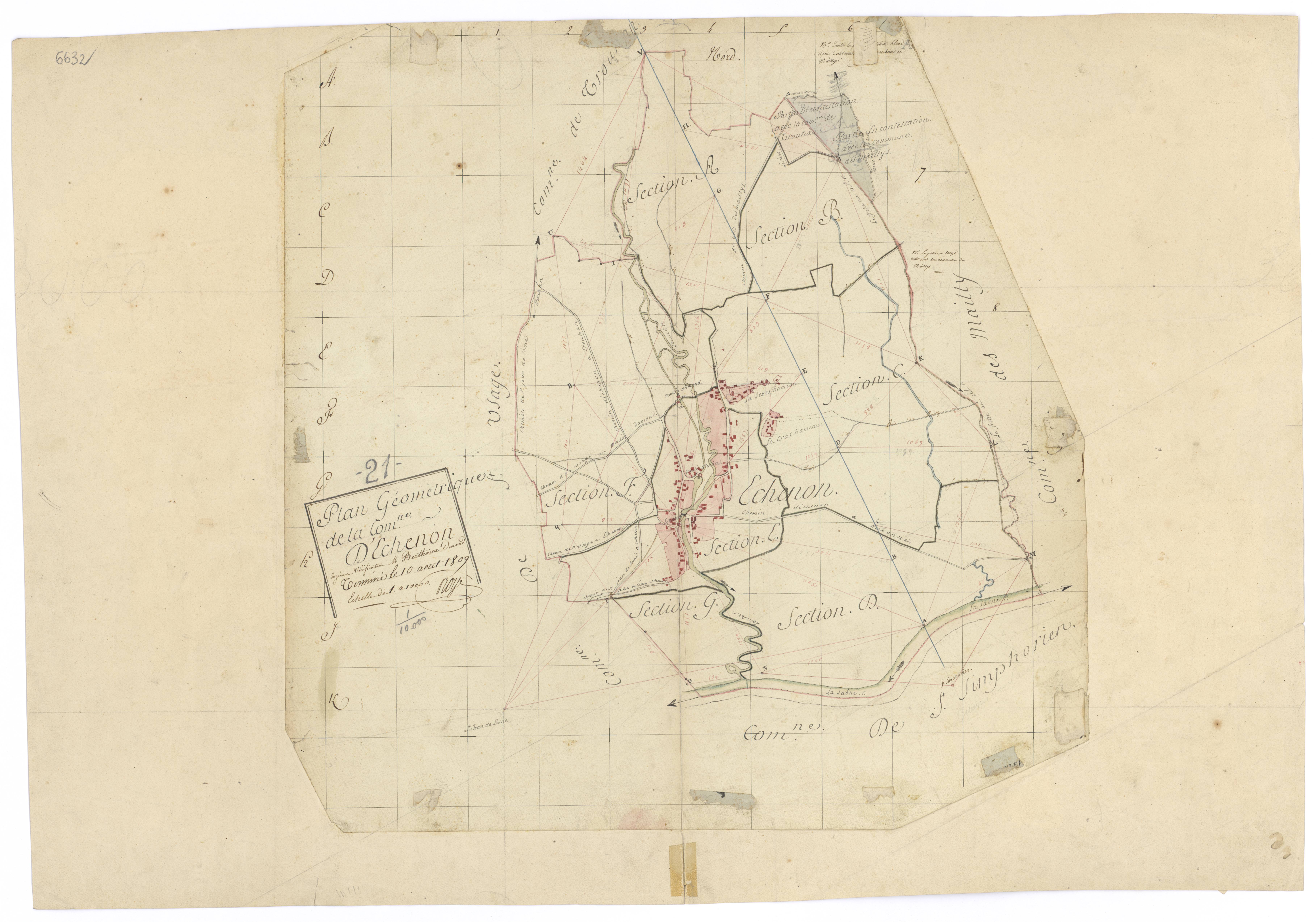 Echenon - Tableau d'assemblage - 3 P PLAN 247/1