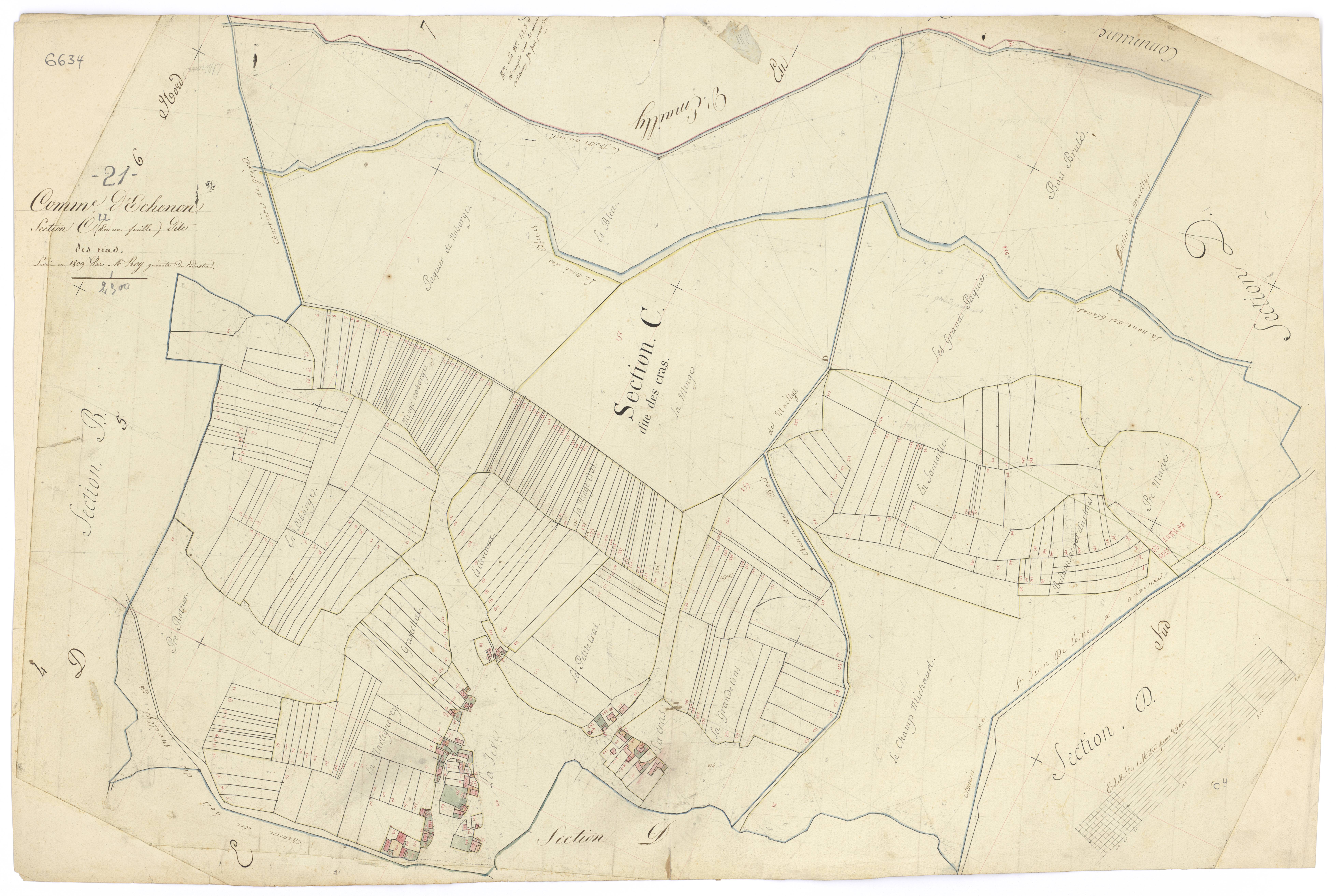 Echenon - Section C - 3 P PLAN 247/3