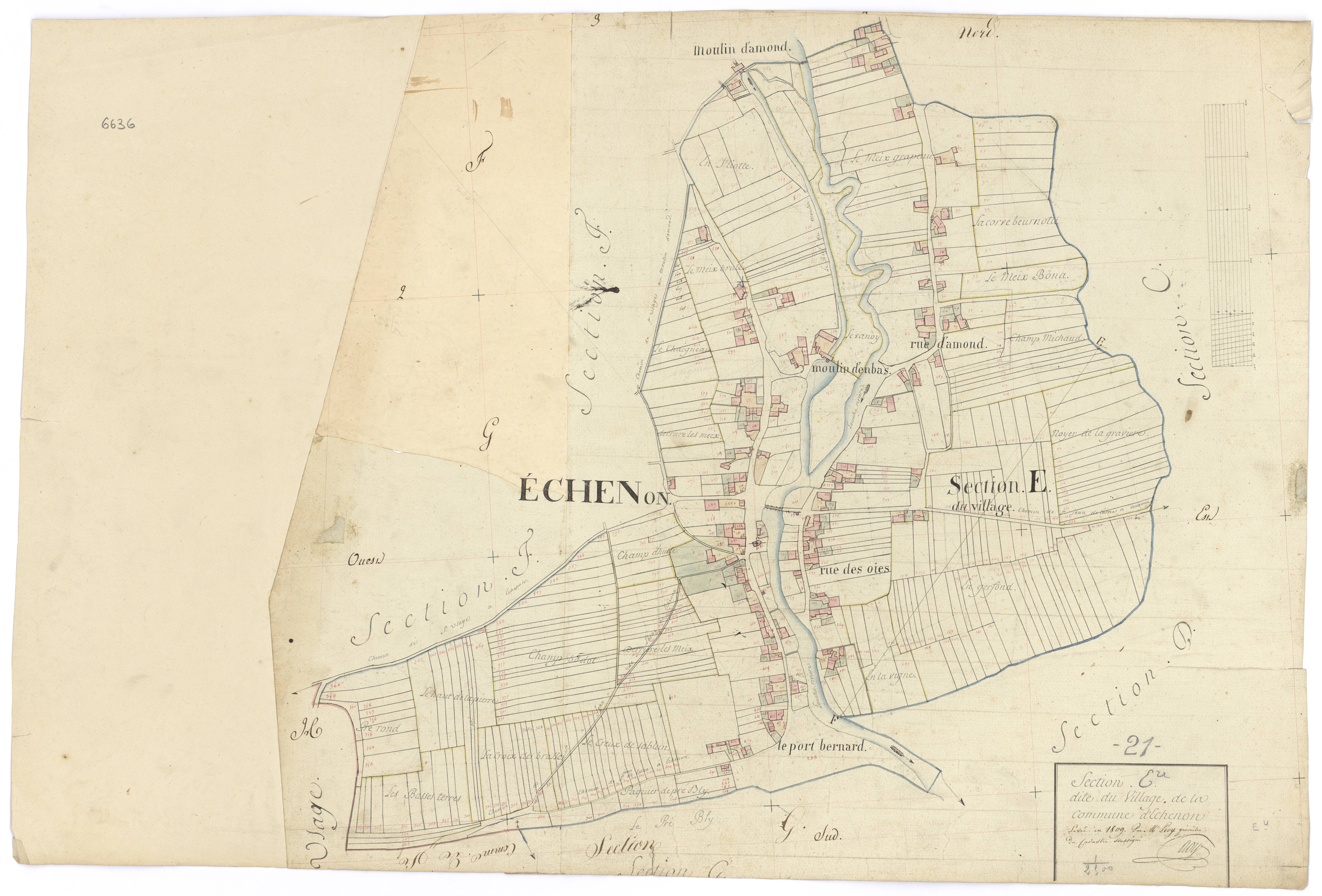 Echenon - Section E - 3 P PLAN 247/5