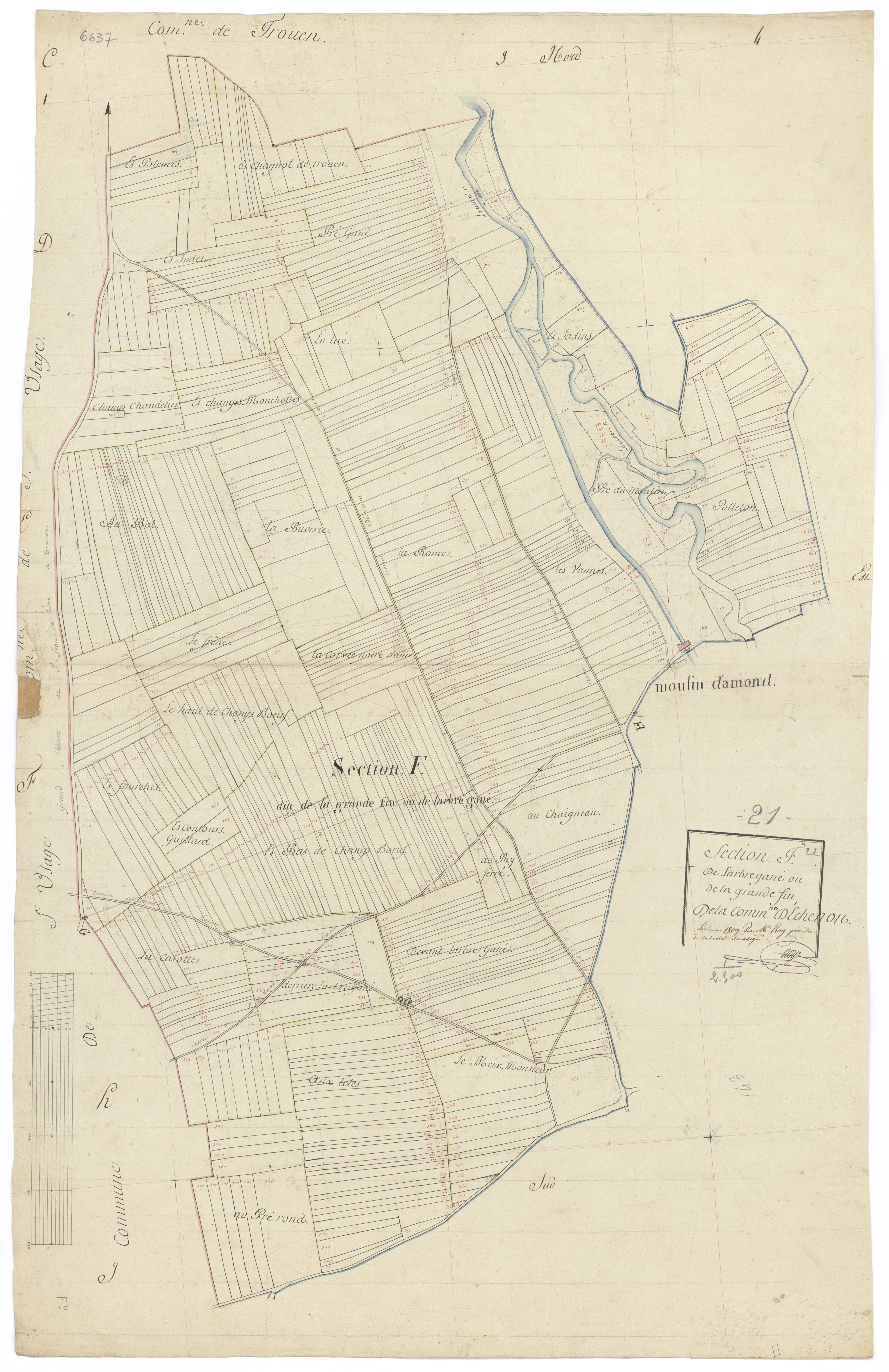 Echenon - Section F - 3 P PLAN 247/6