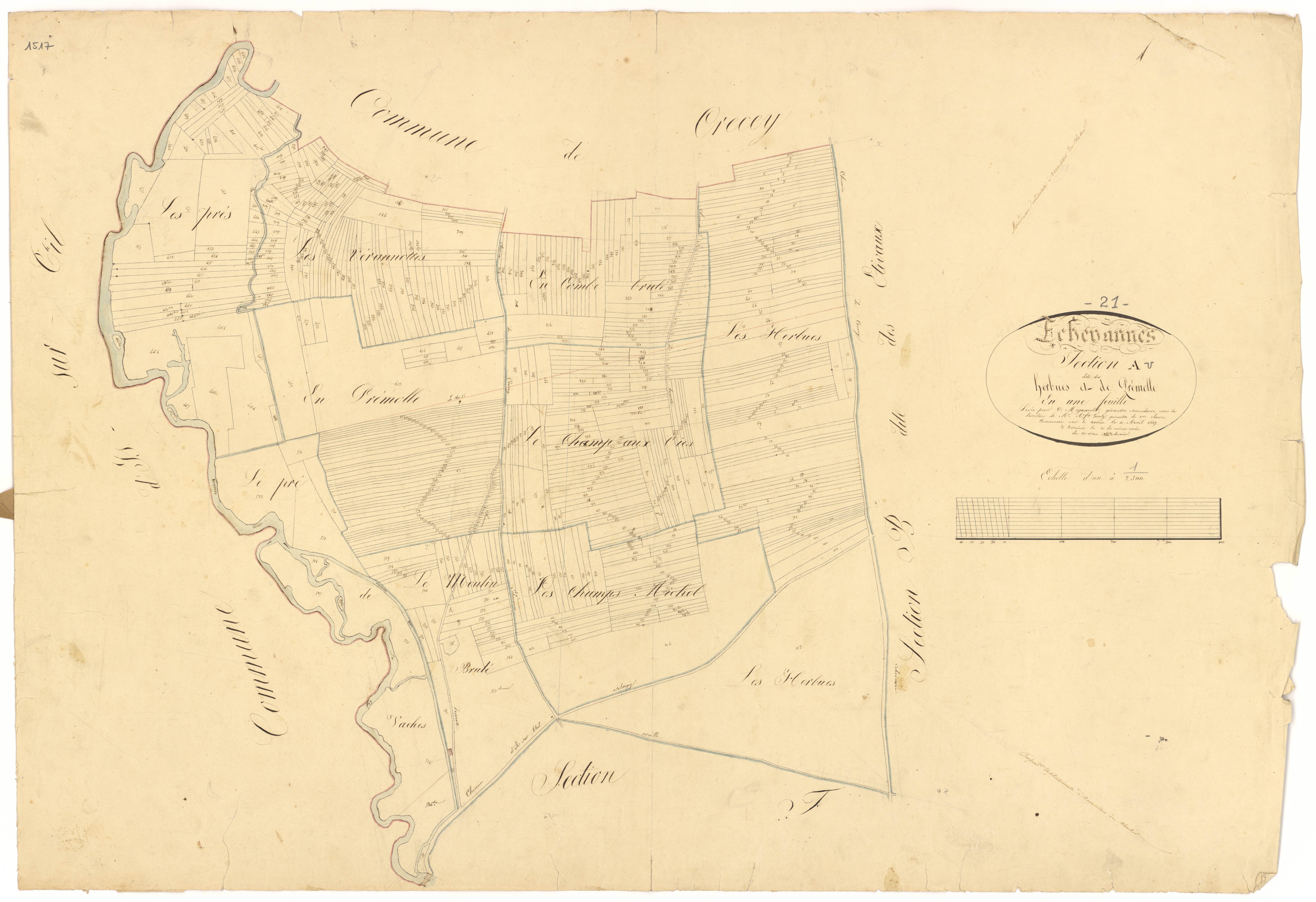 Echevannes - Section A - 3 P PLAN 248/2