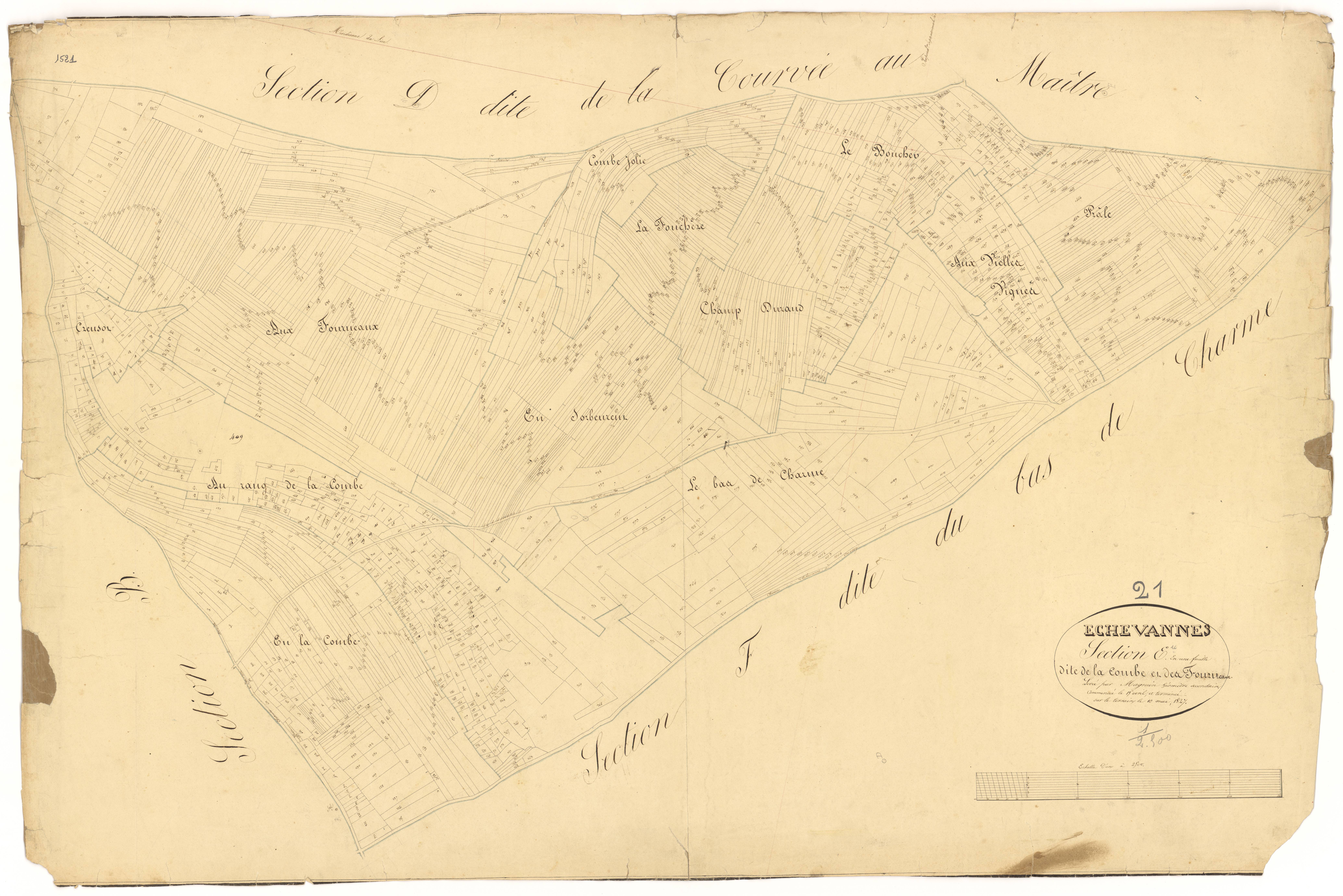 Echevannes - Section E - 3 P PLAN 248/6